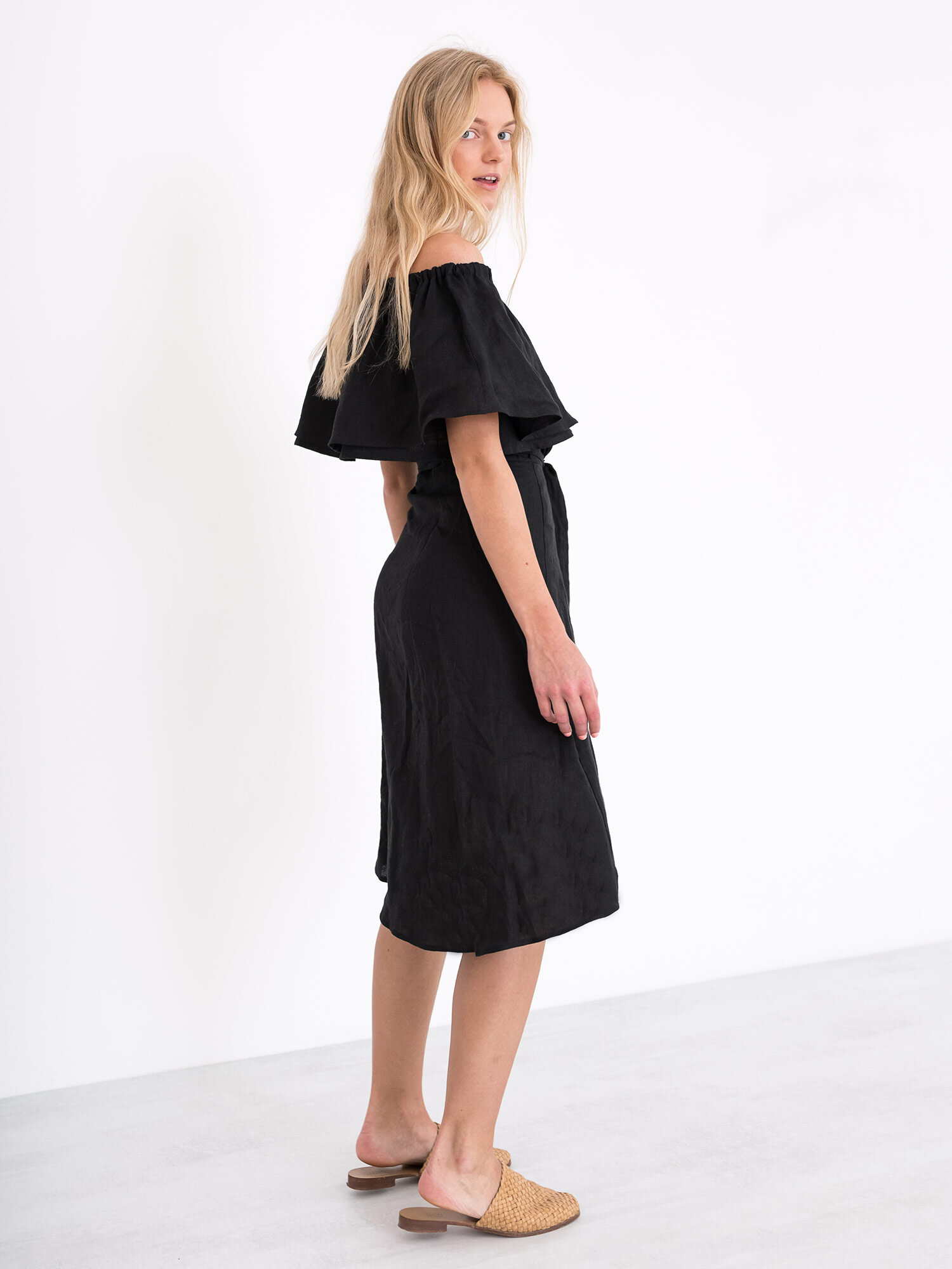 ACACIA Off Shoulder Linen Top - Image 4