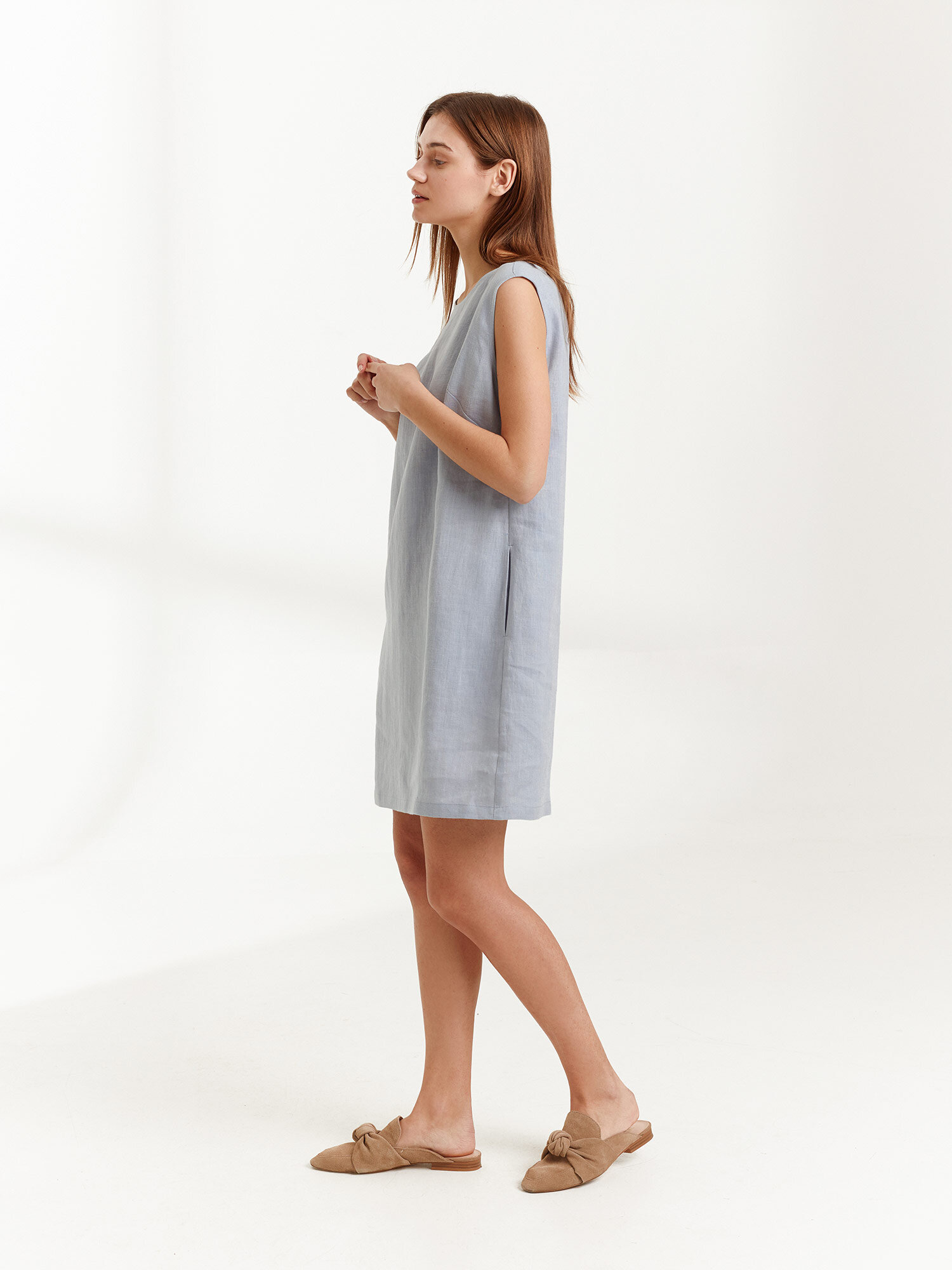 AJA Linen Tank Dress - Image 1