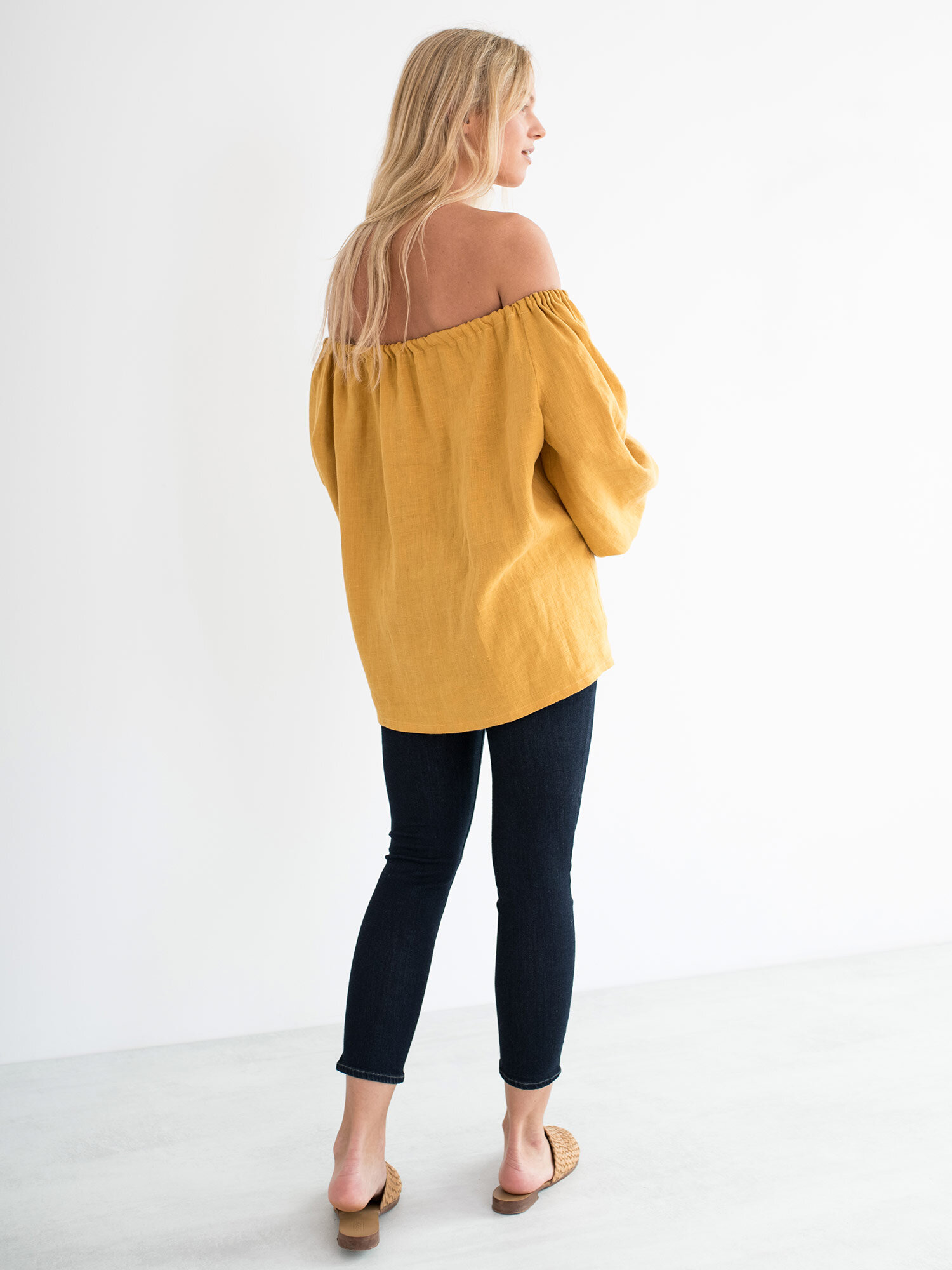 ALICE Off Shoulder Linen Top - Image 5