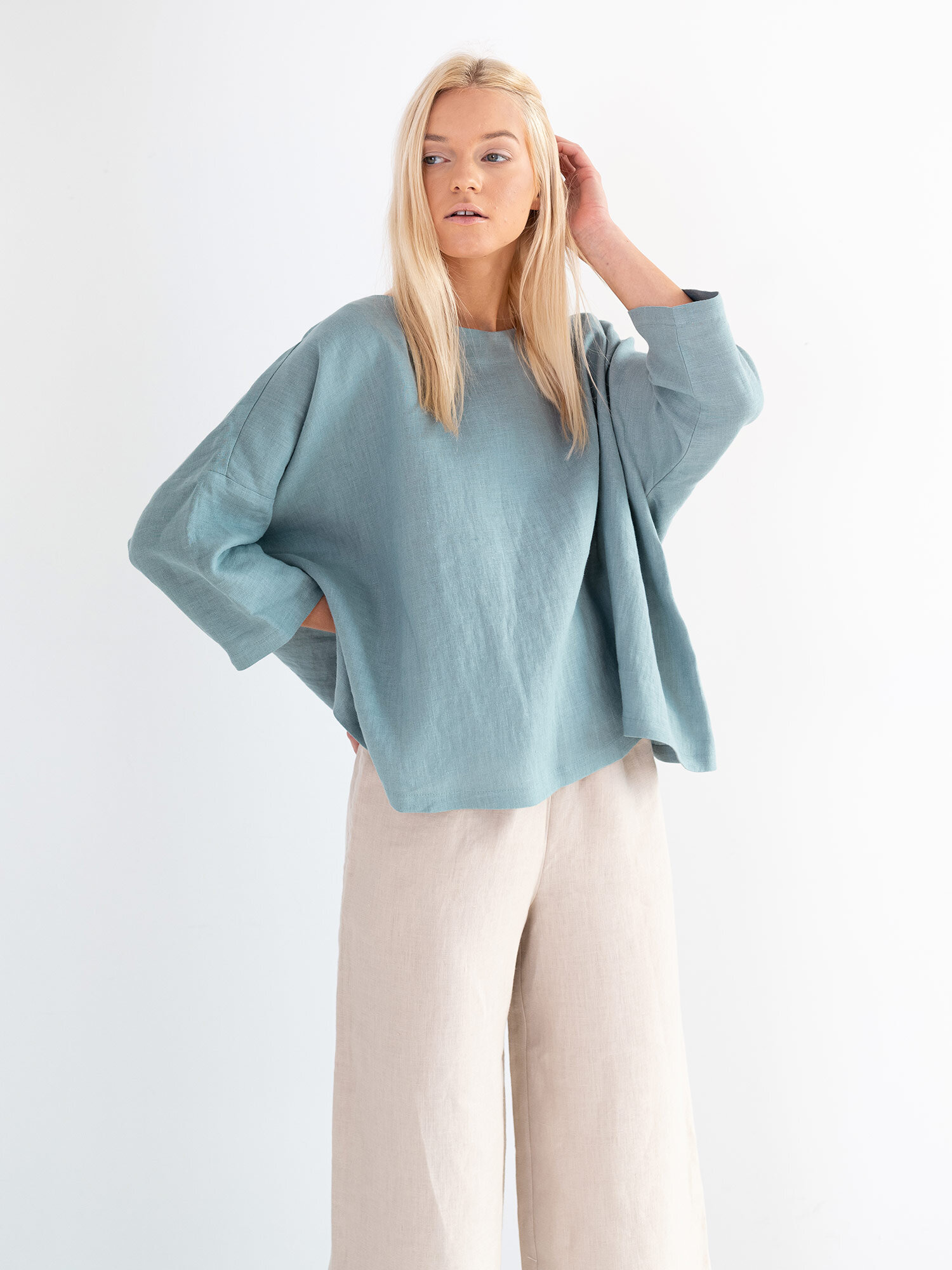 AMELIA Linen Top - Image 1