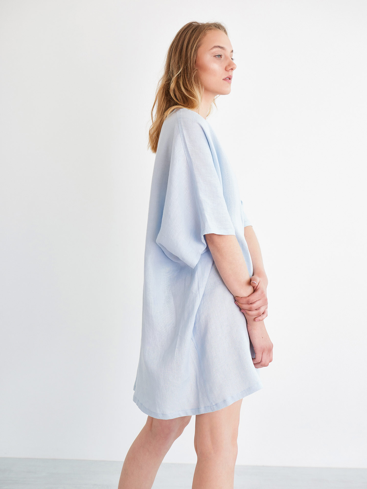 APRIL Linen Tunic Dress - Image 3