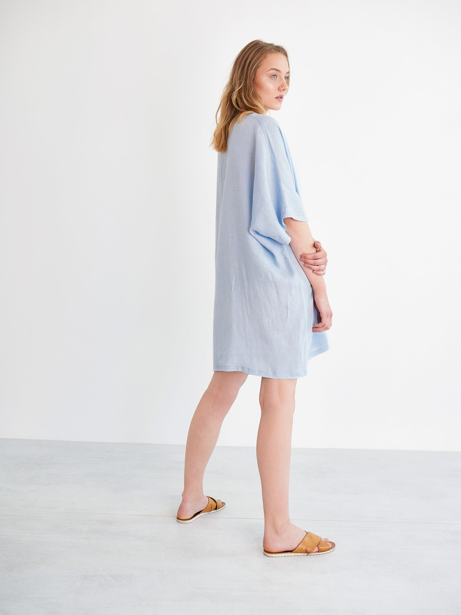 APRIL Linen Tunic Dress - Image 4