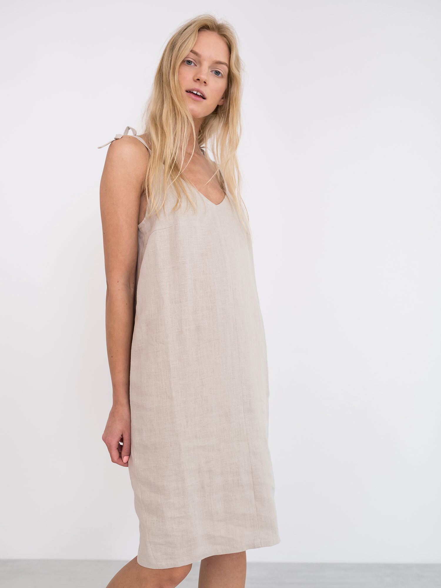 ARIA Linen Slip Dress - Image 3