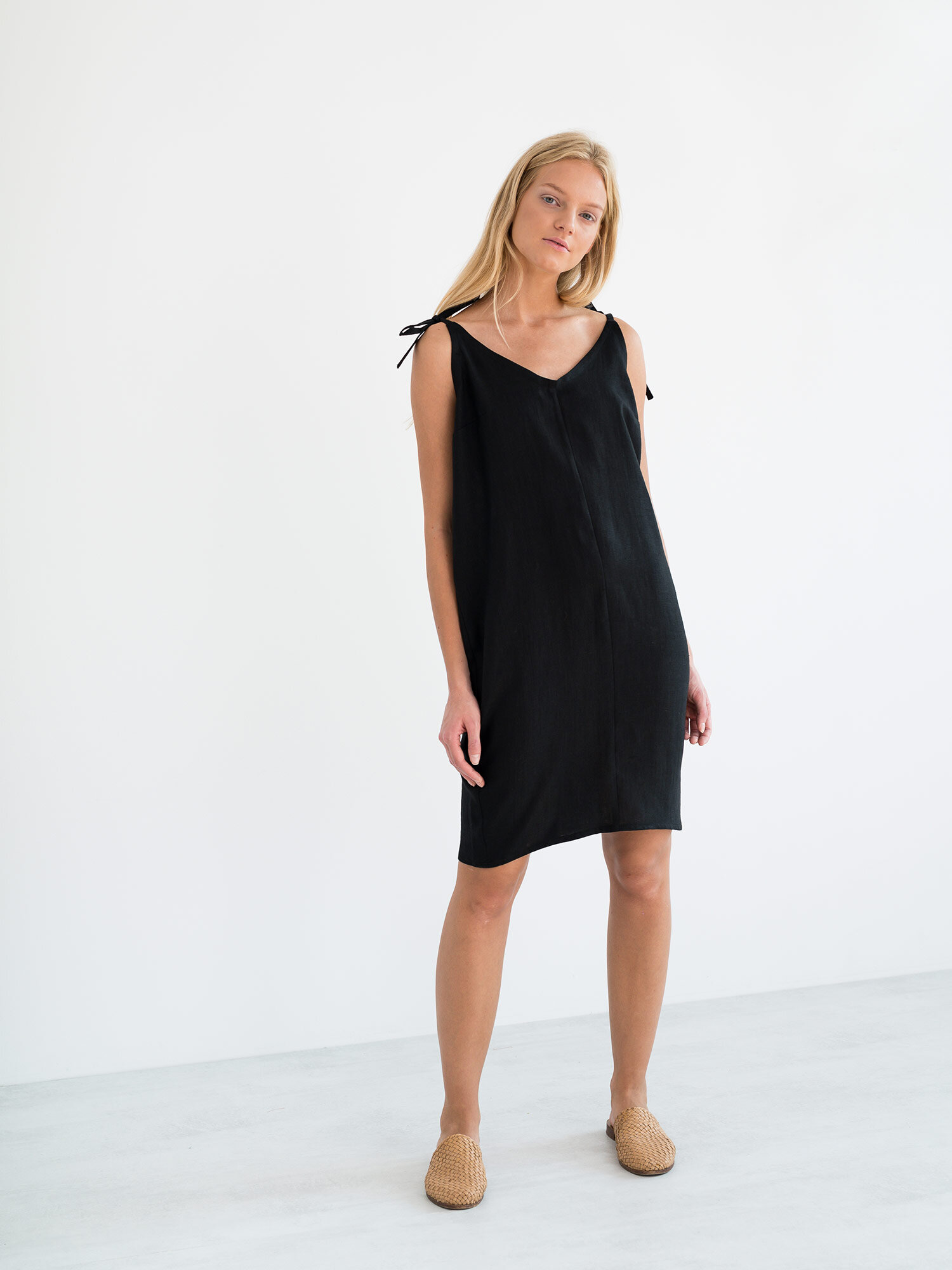 ARIA Linen Slip Dress - Image 1