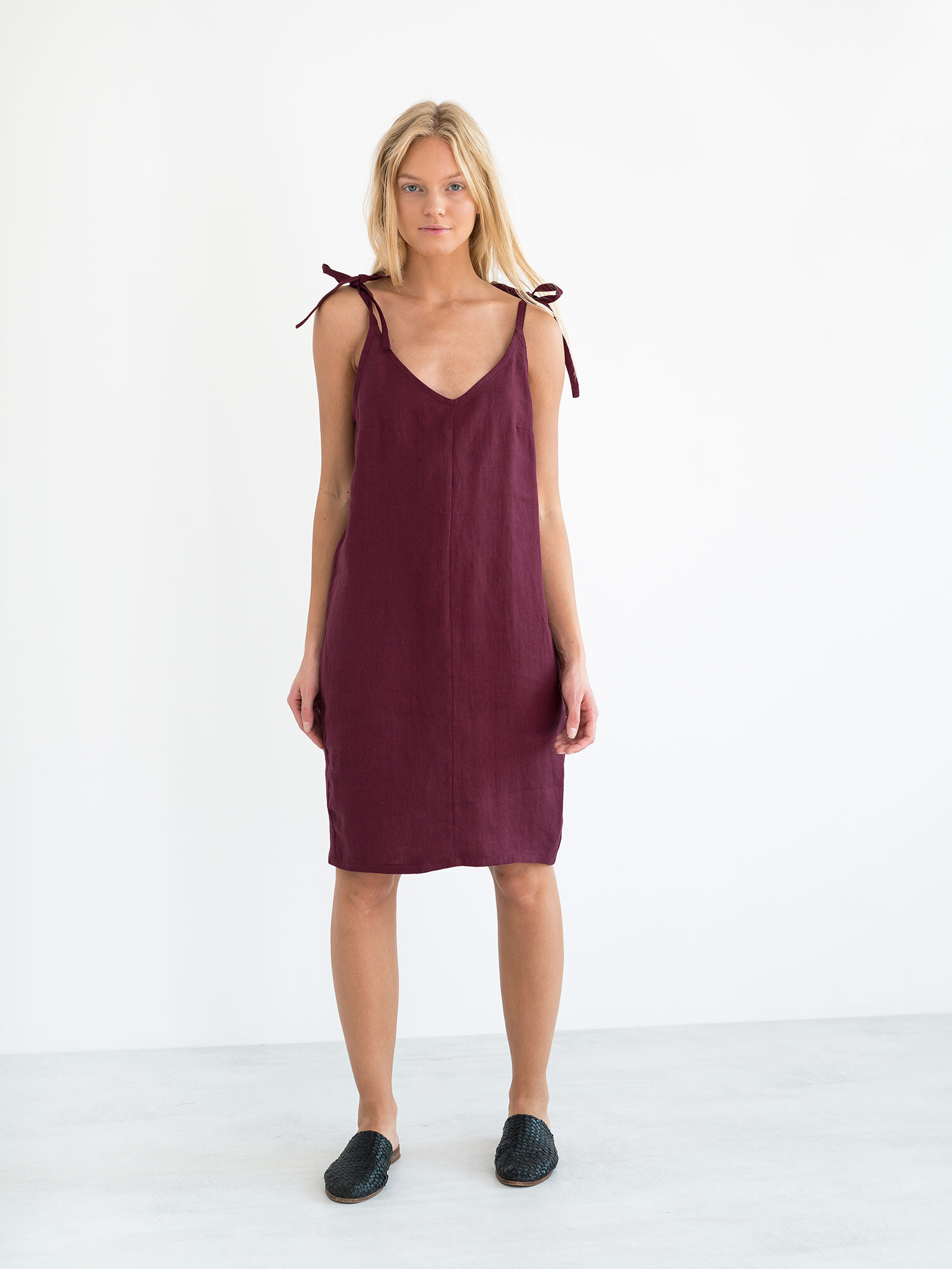 ARIA Linen Slip Dress - Image 3