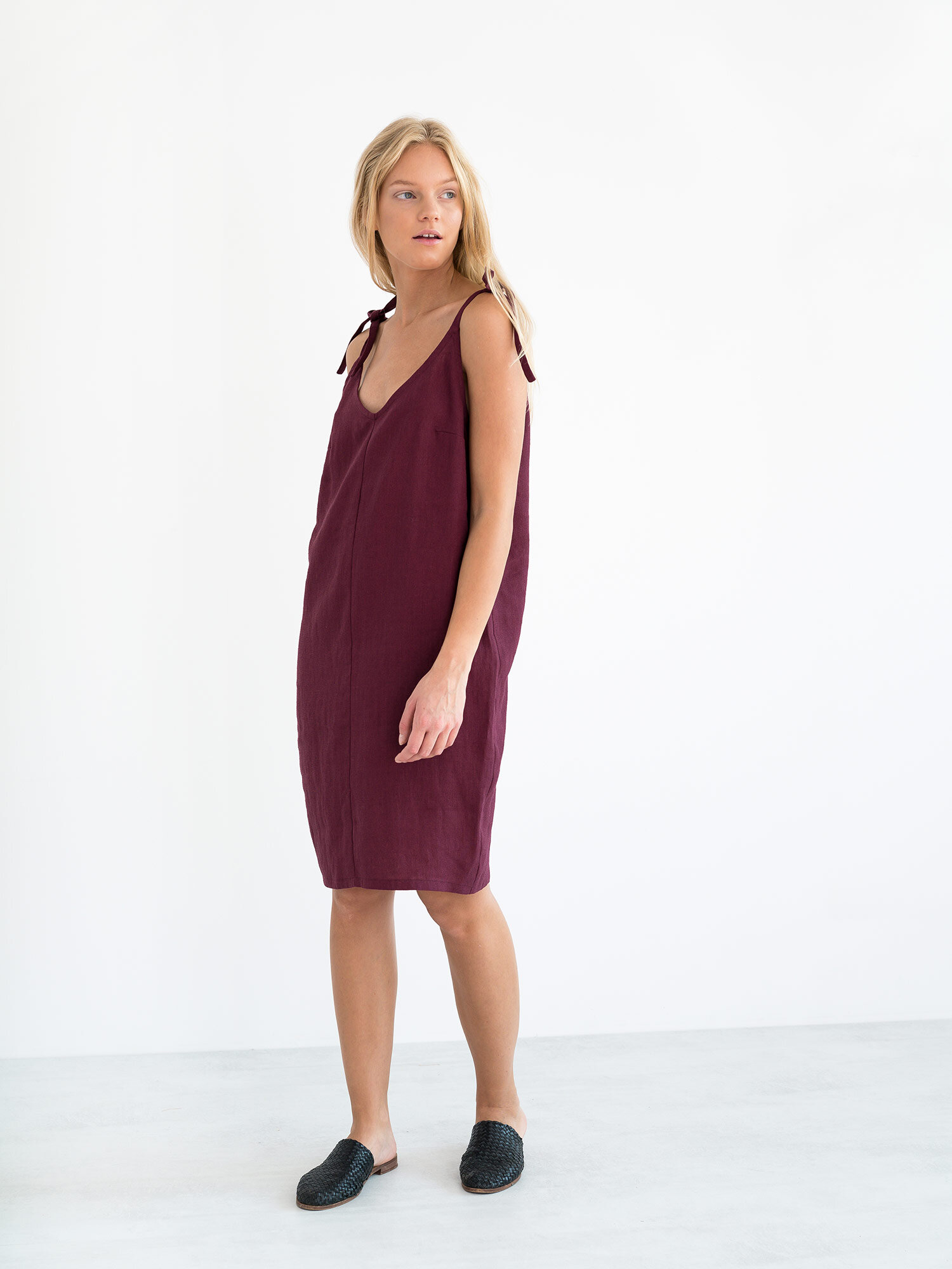 ARIA Linen Slip Dress - Image 4