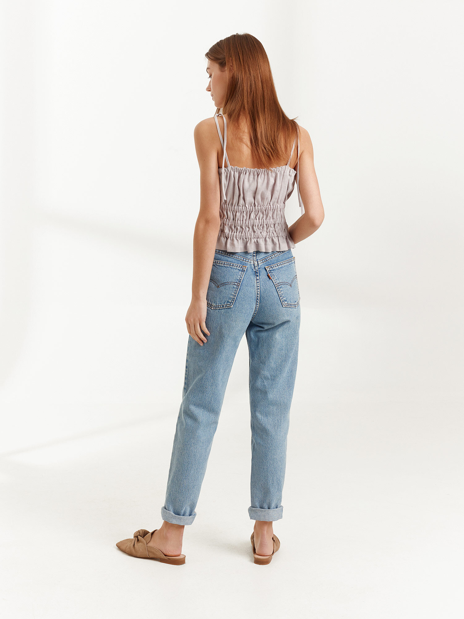 AUGUST Linen Strap Top - Image 6