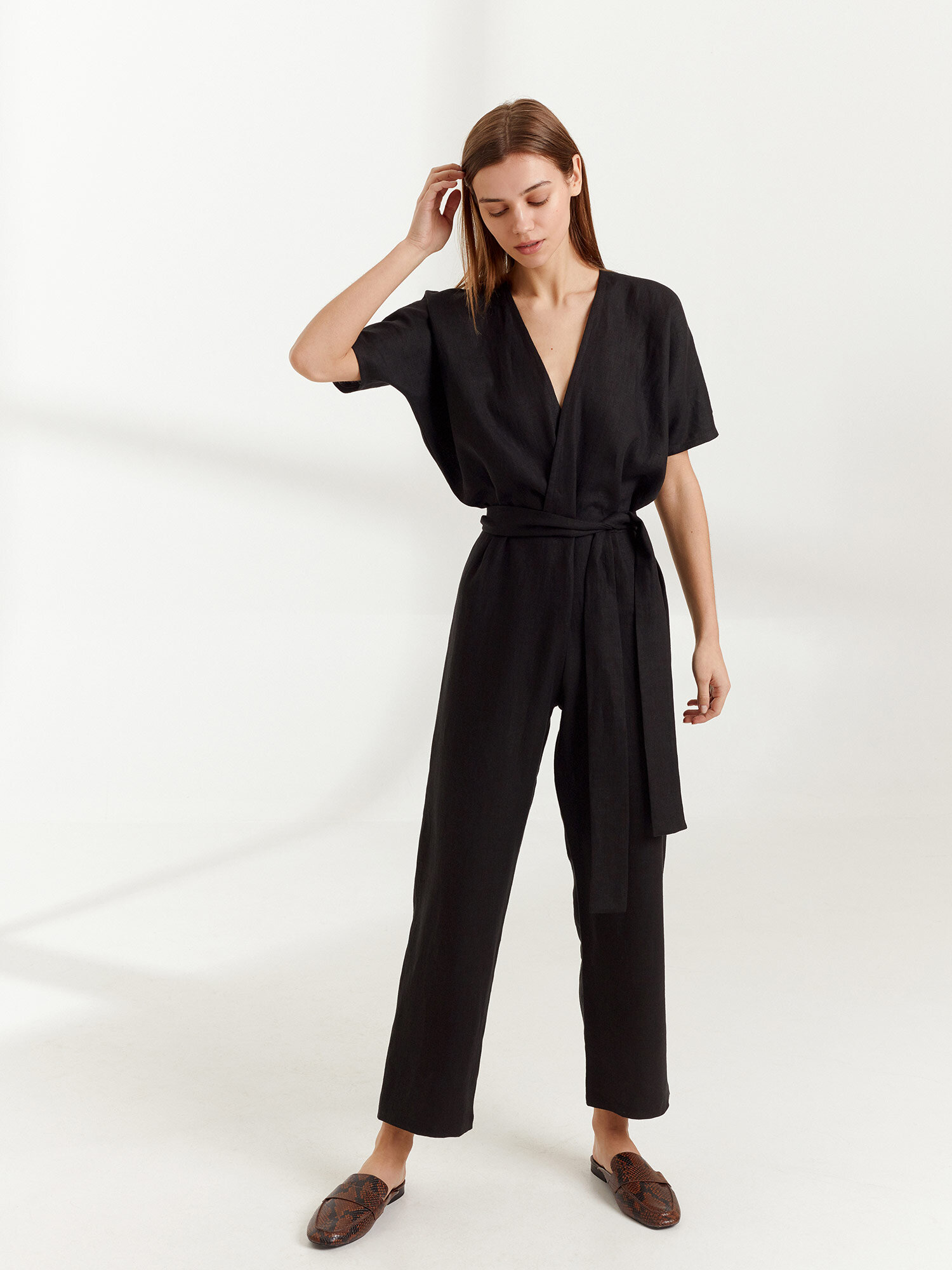 AURORA Leinen Jumpsuit - Image 5