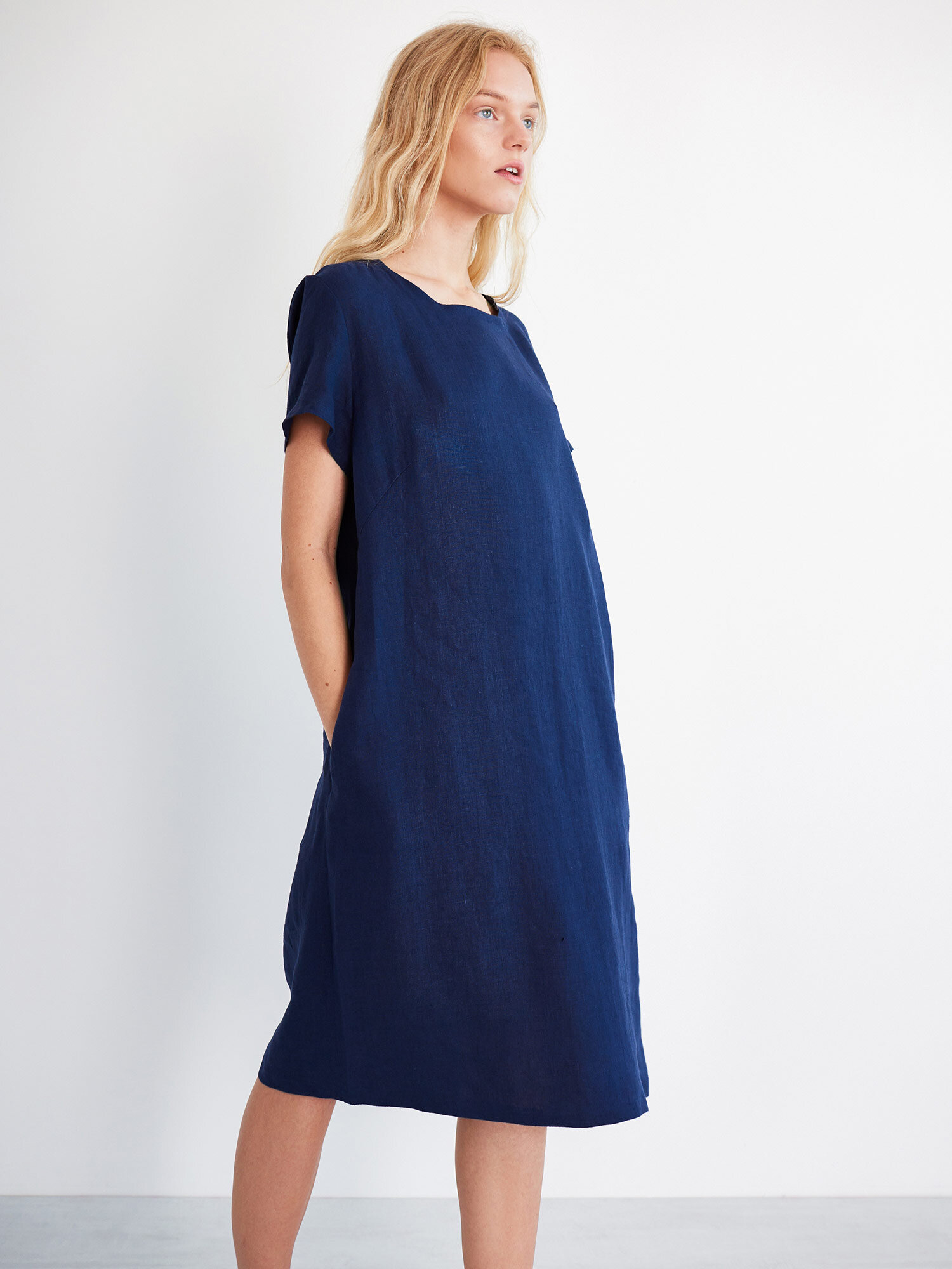 AVA Linen Tee Dress - Image 2