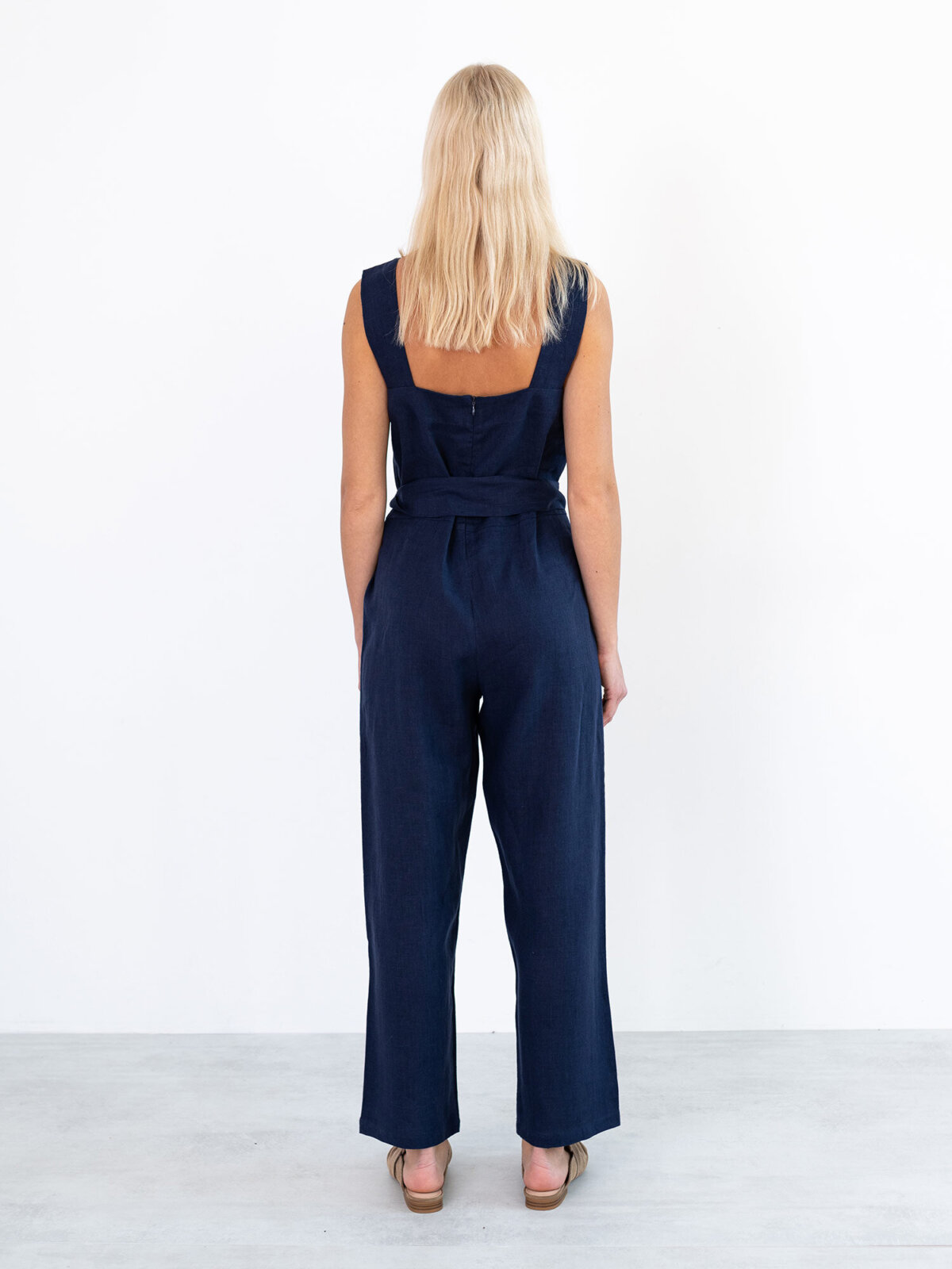 DAKOTA pellavahaalari Tummansininen — takaa