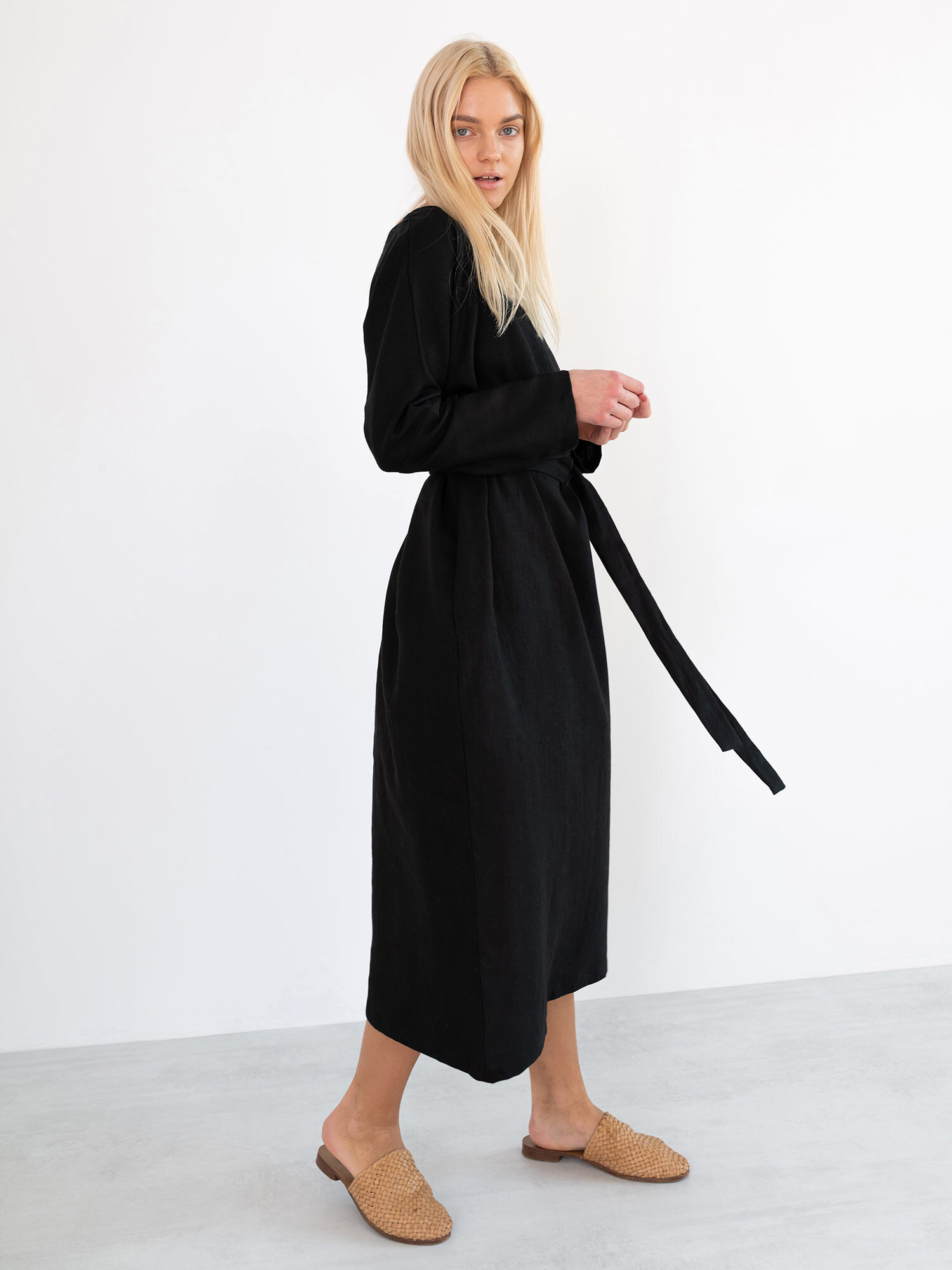 DAWN Linen Maxi Dress - Image 1