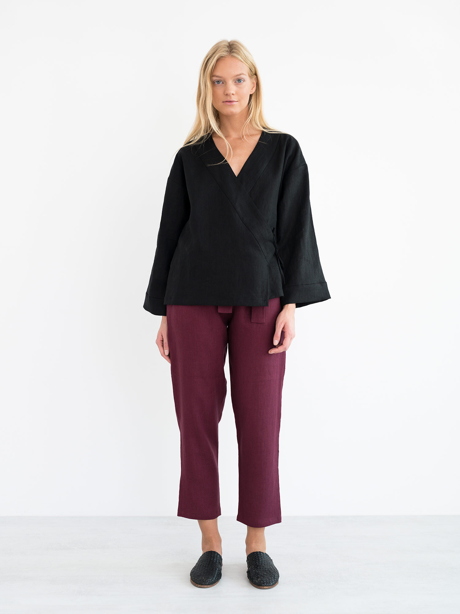 DELILAH Linen Kimono Jacket - Image 2