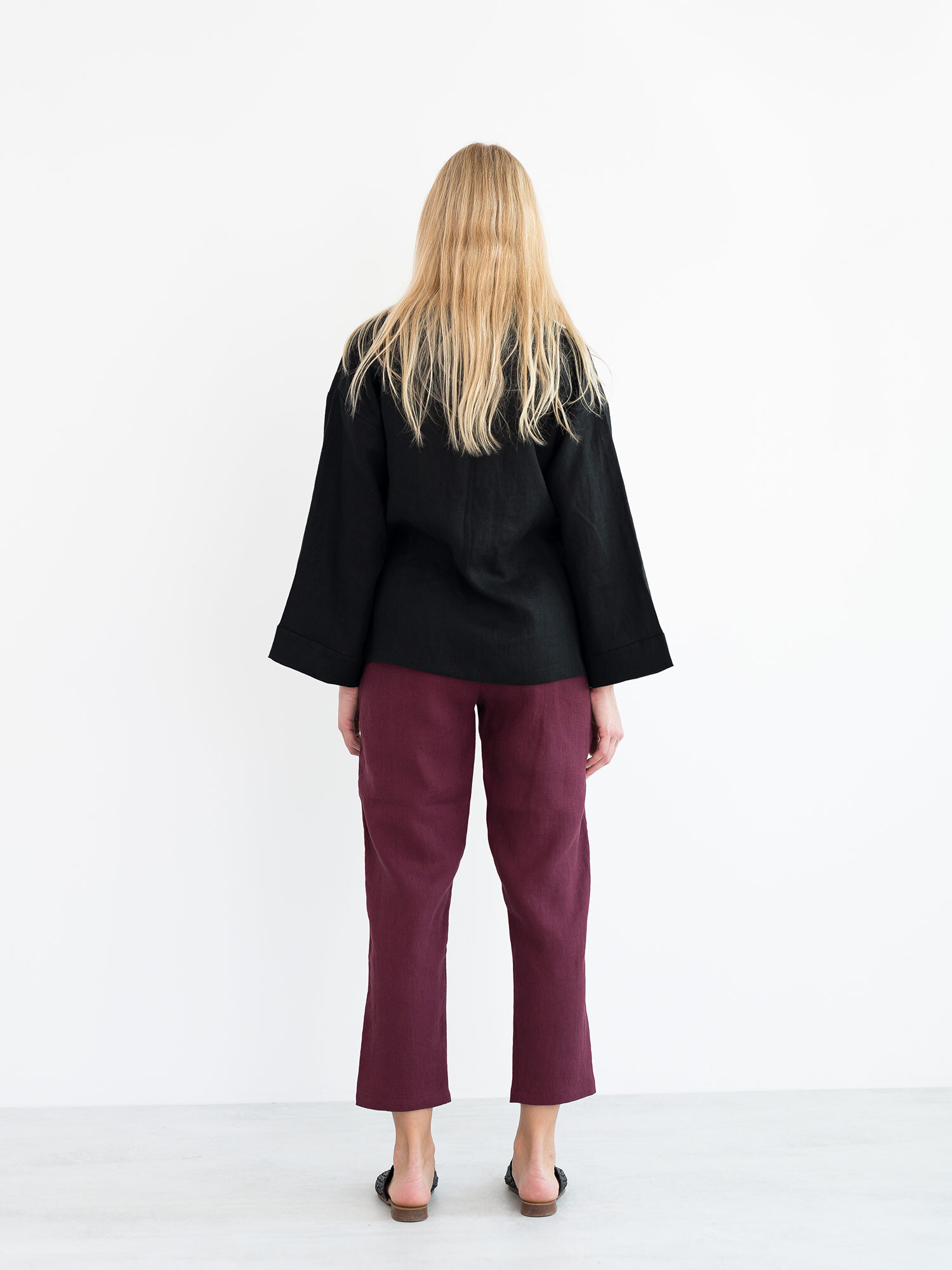 DELILAH Linen Kimono Jacket - Image 4