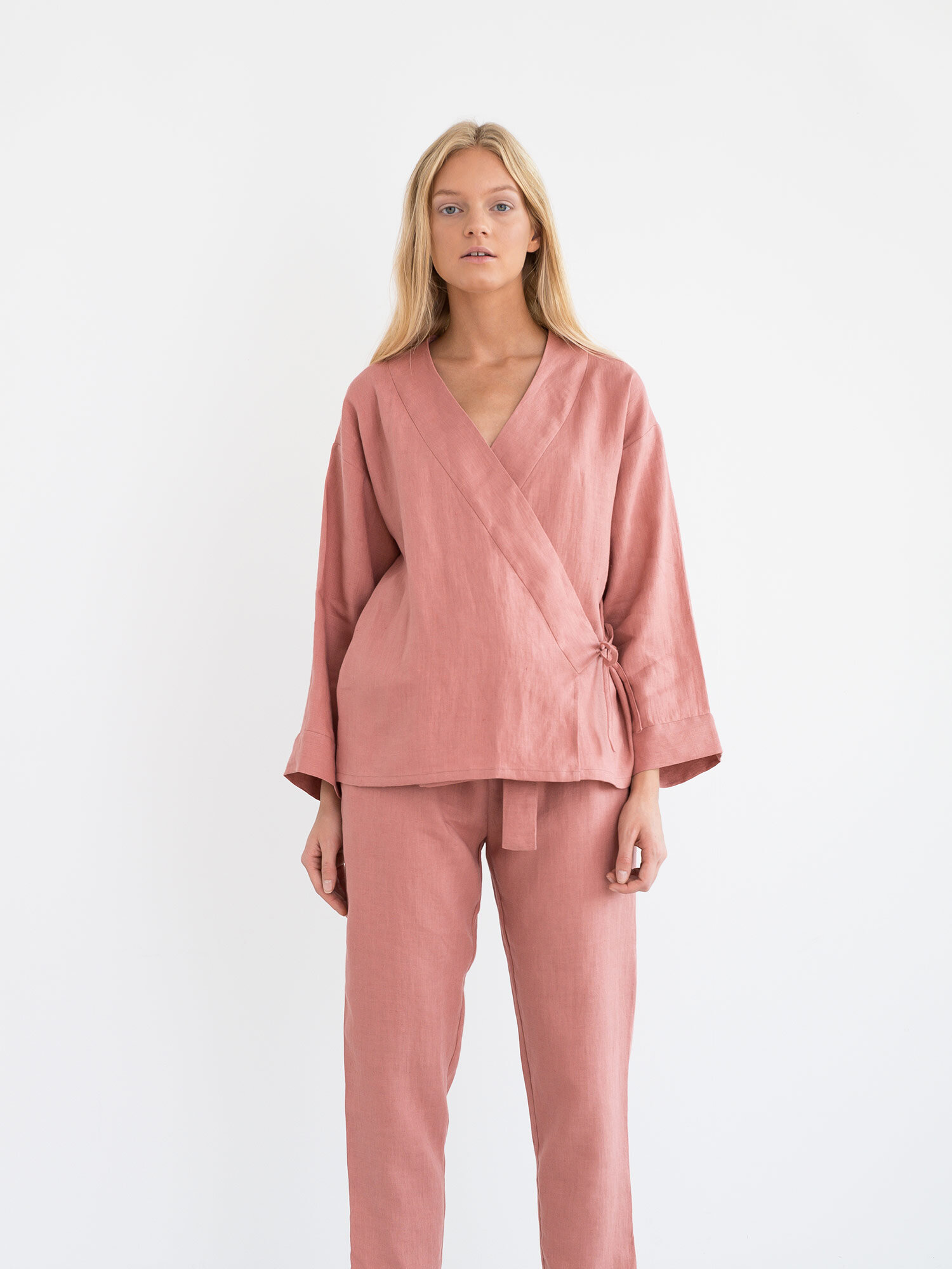 DELILAH Linen Kimono Jacket - Image 3