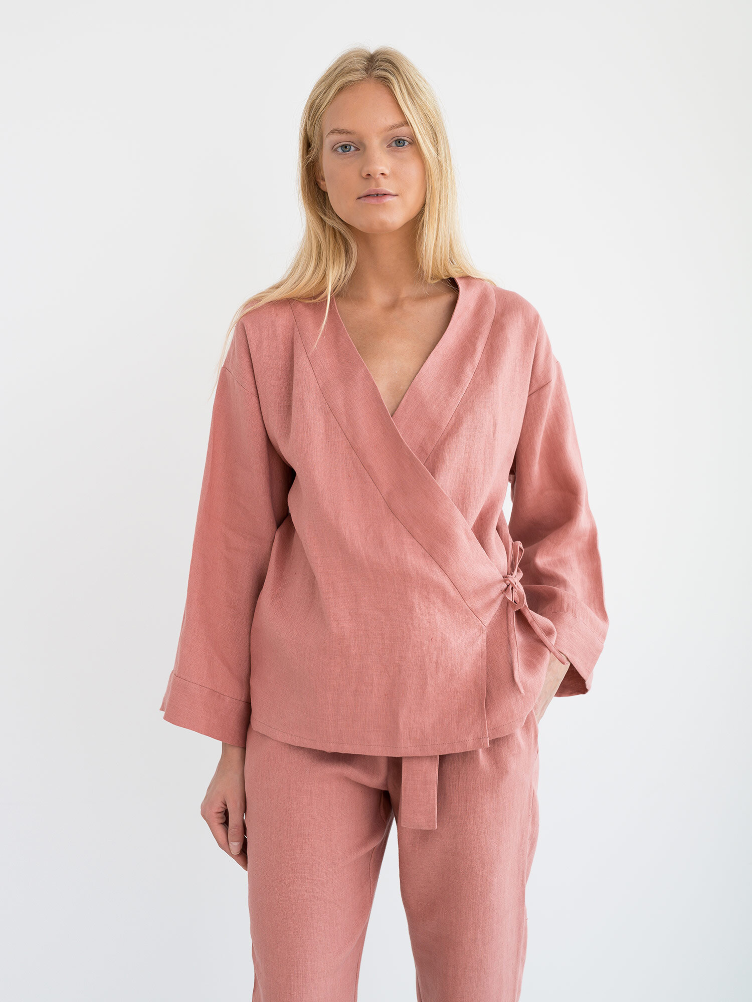 DELILAH Linen Kimono Jacket - Image 4
