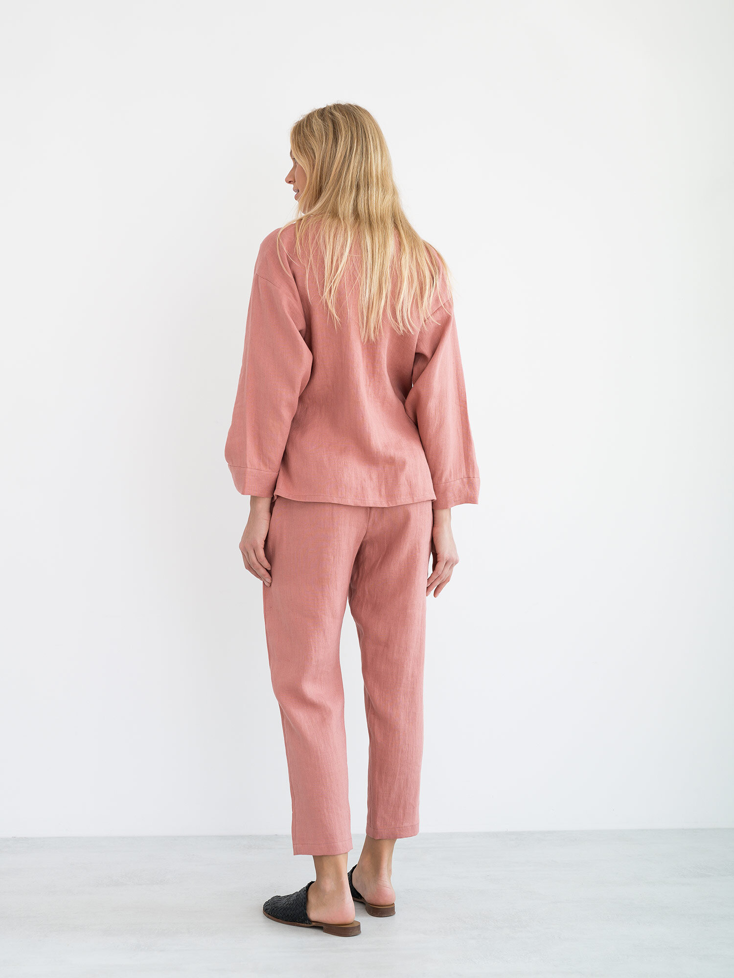 DELILAH Linen Kimono Jacket - Image 6