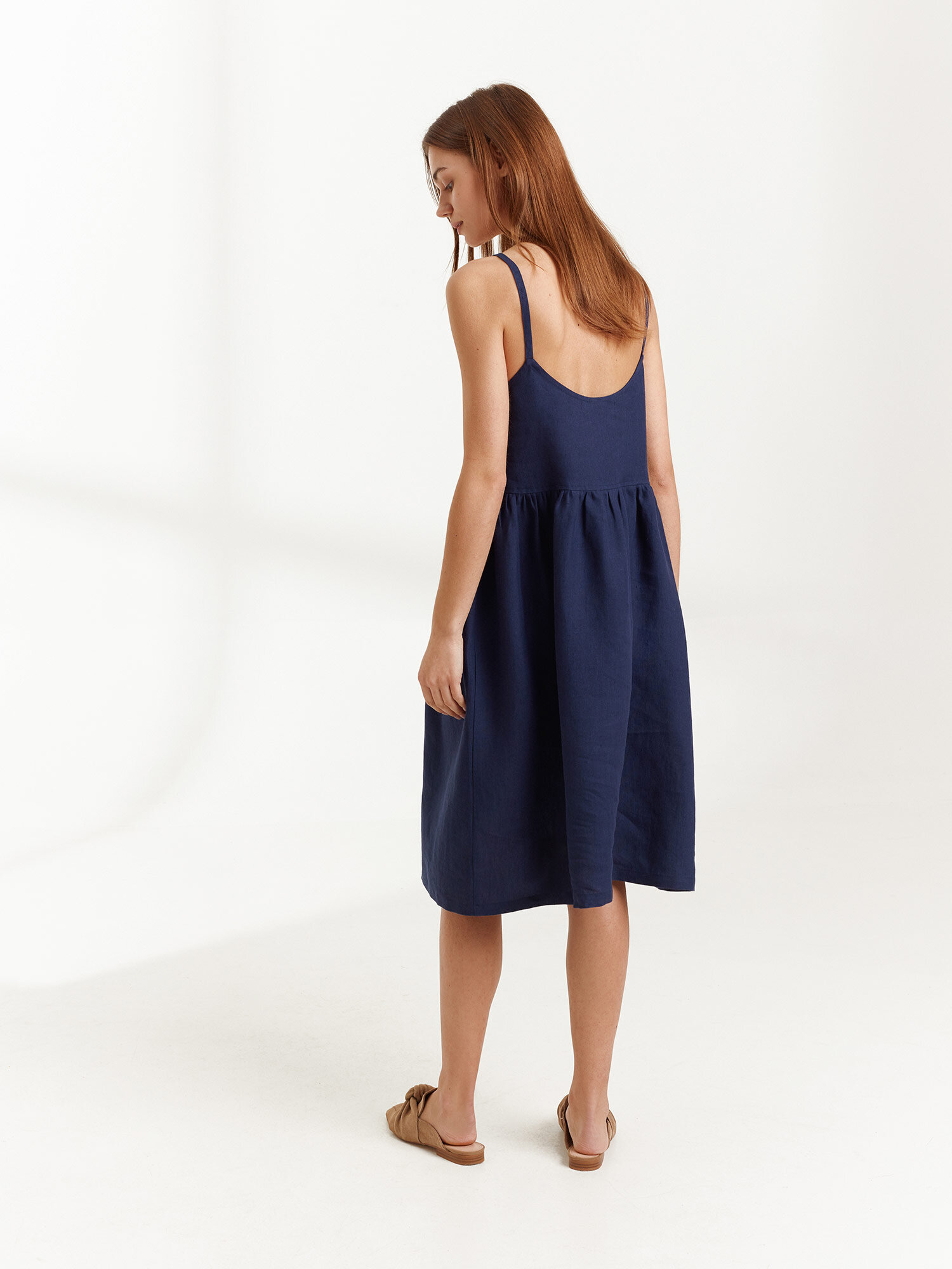DULCE Linen Strappy Dress - Image 6
