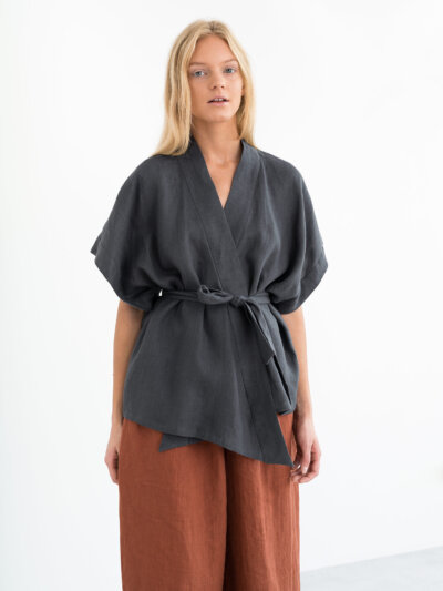 ELI Linen Kimono Top