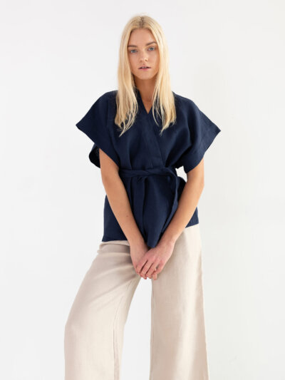 ELI Linen Kimono Top