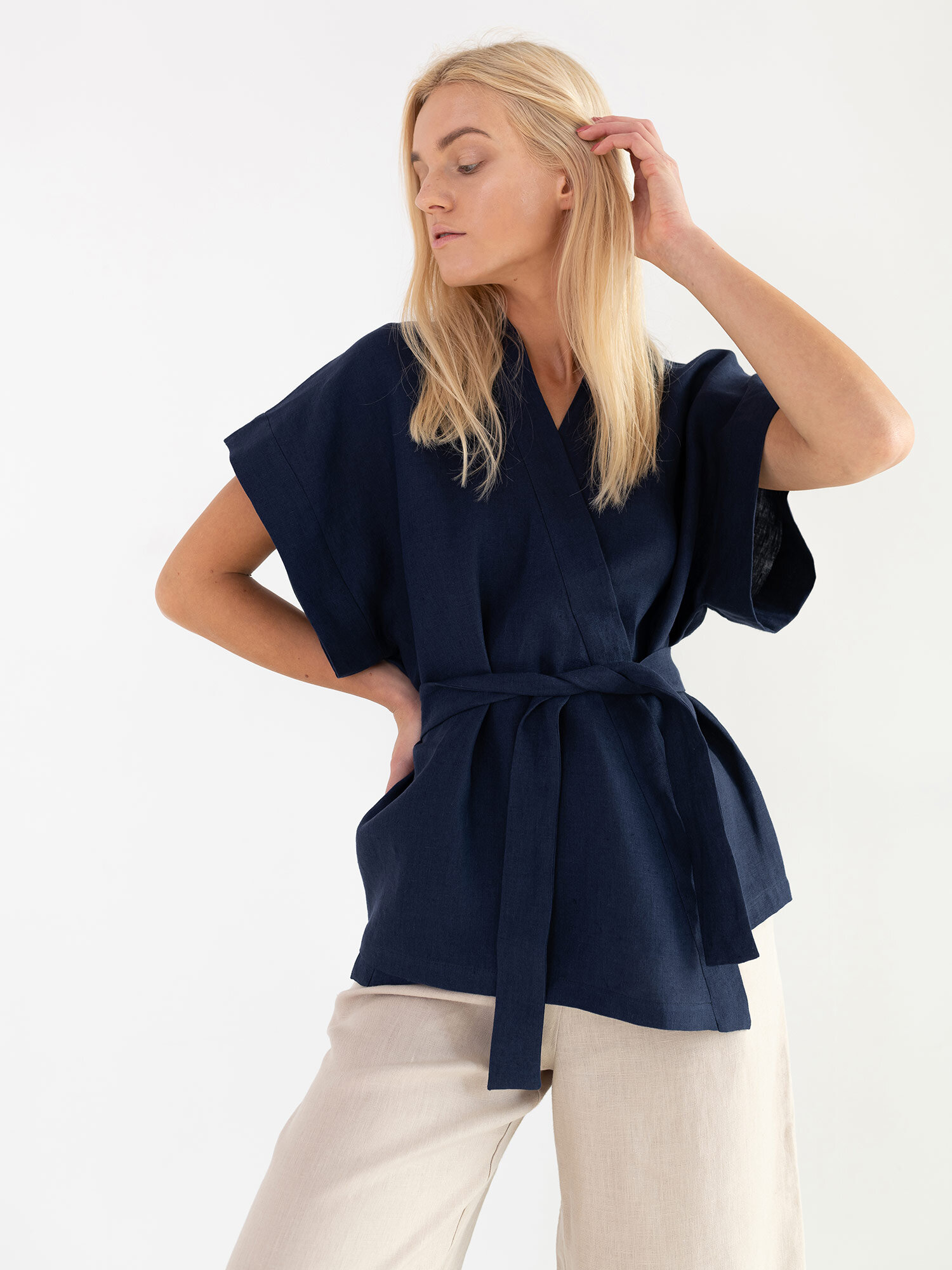 ELI Linen Kimono Top - Image 3