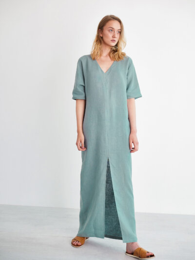FLORENCE Linen Maxi Dress