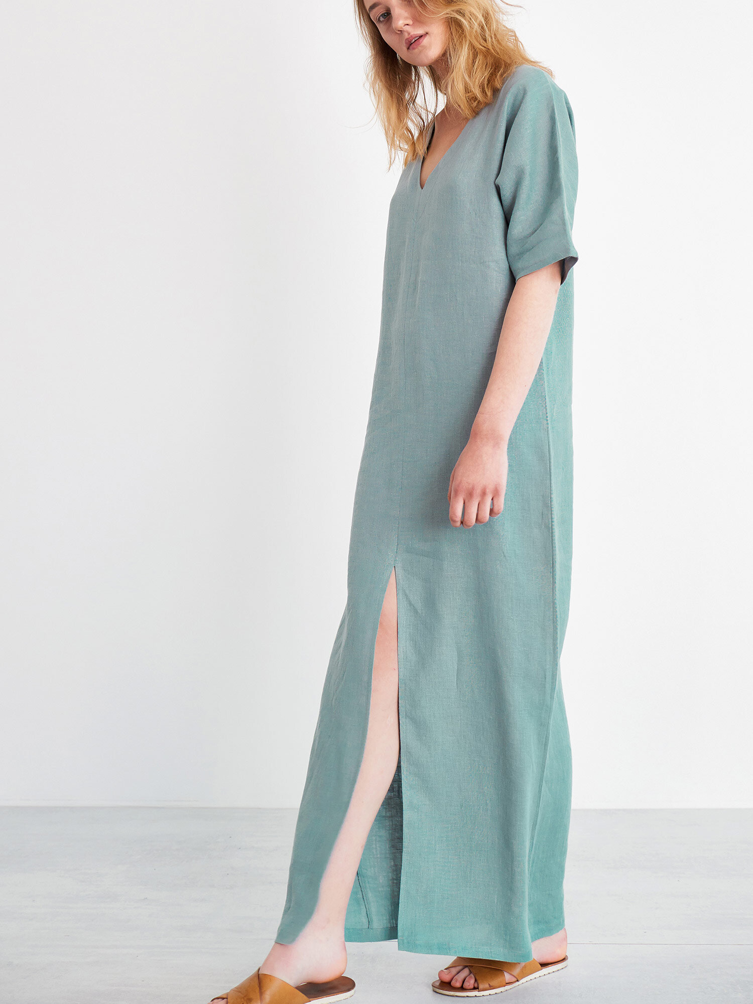 FLORENCE Linen Maxi Dress - Image 2
