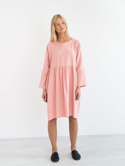 HARLOW Long Sleeve Linen Dress