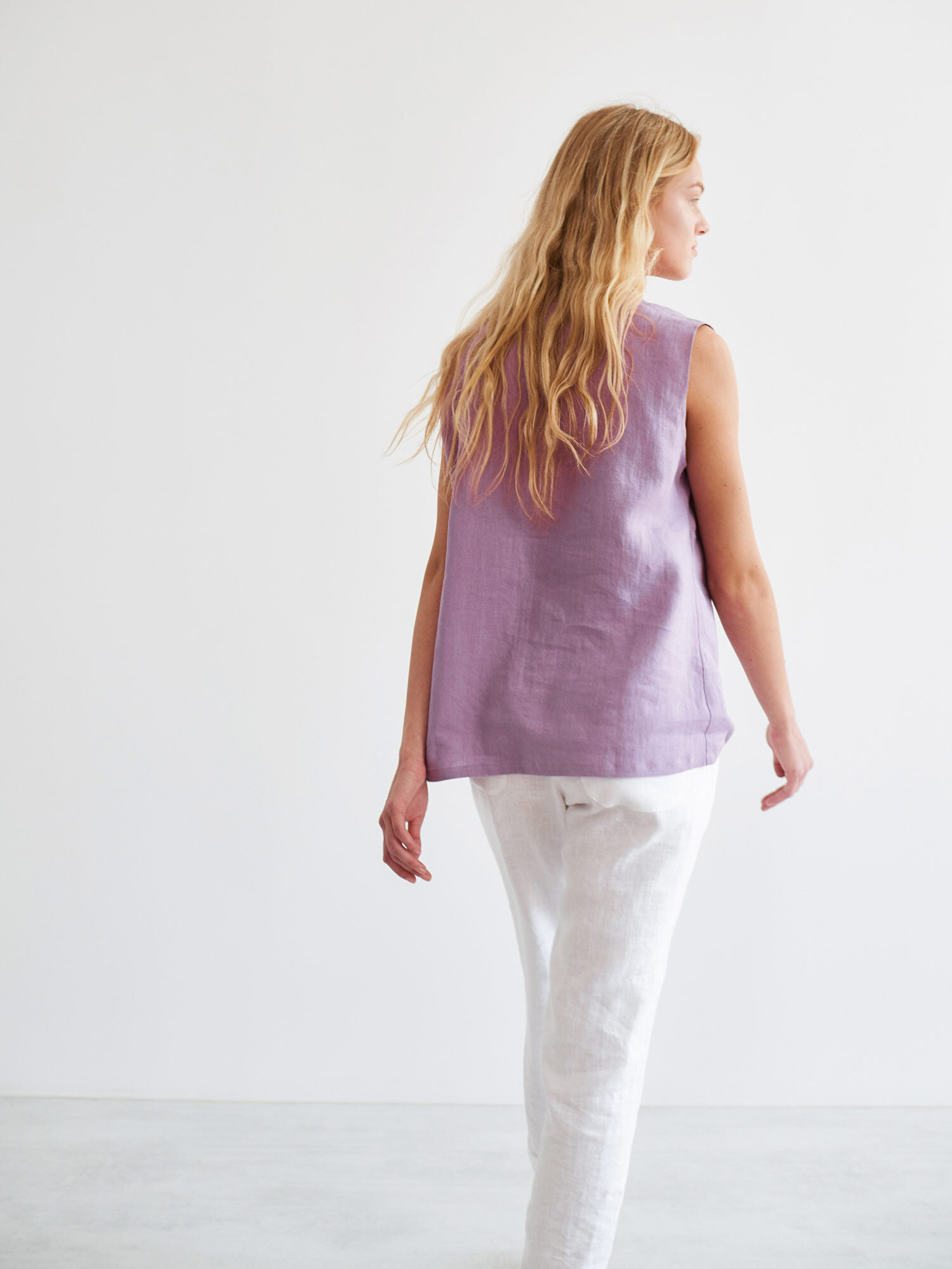 HARPER Linen Tank Top - Image 3