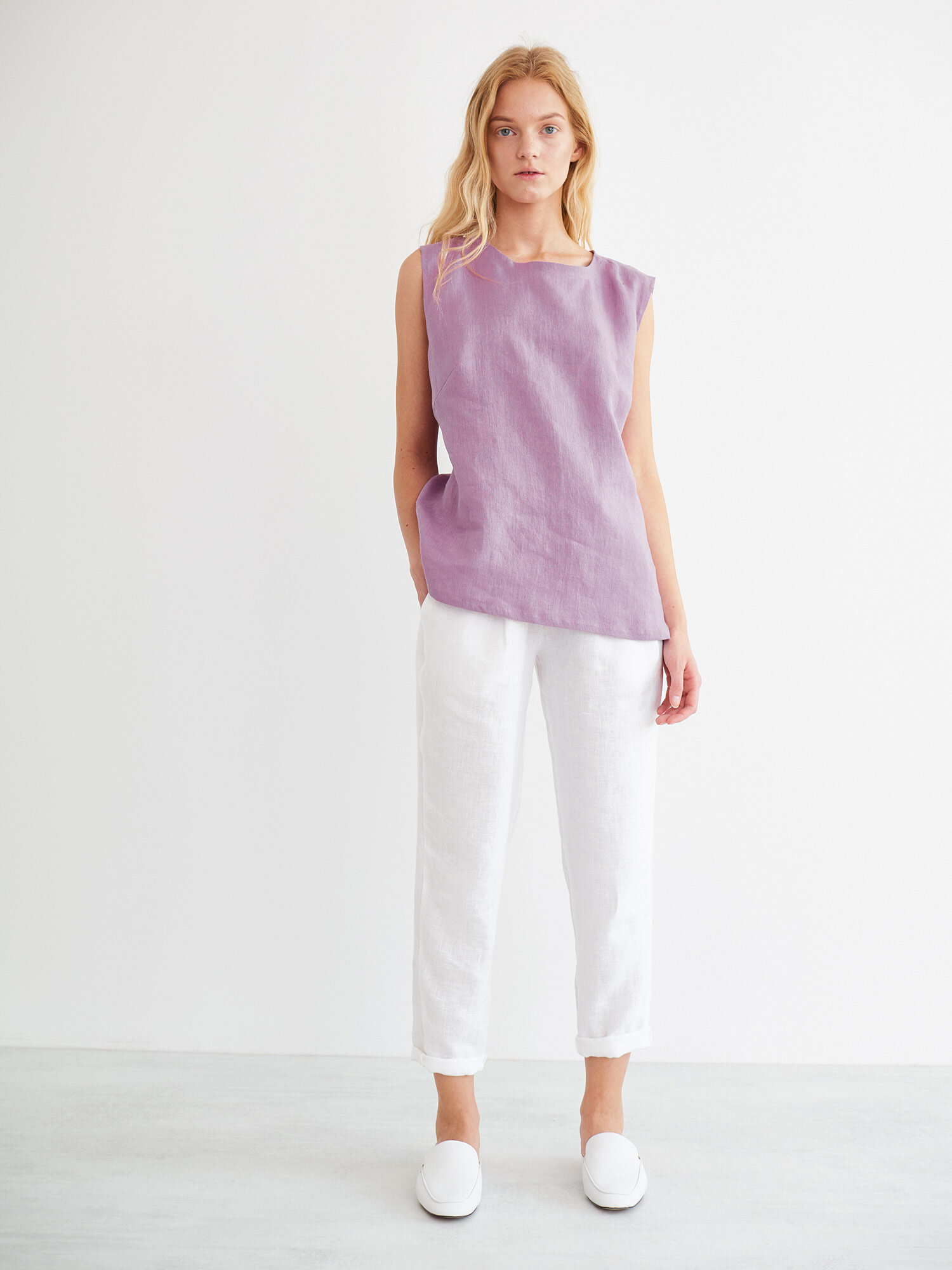HARPER Linen Tank Top - Image 4