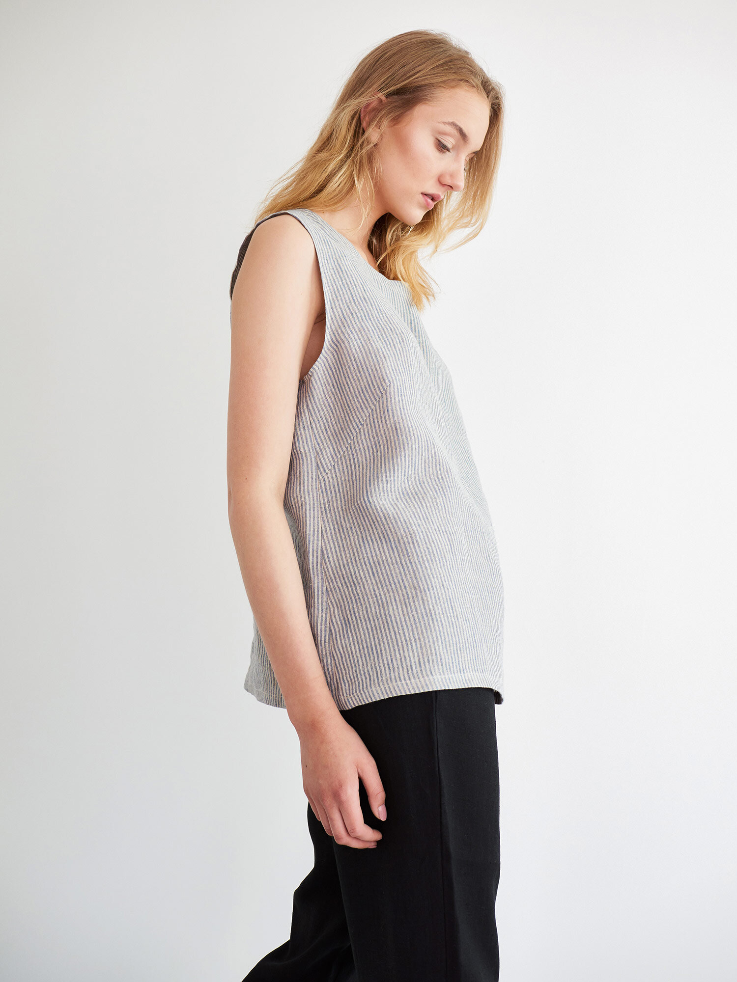 HARPER Linen Tank Top - Image 1
