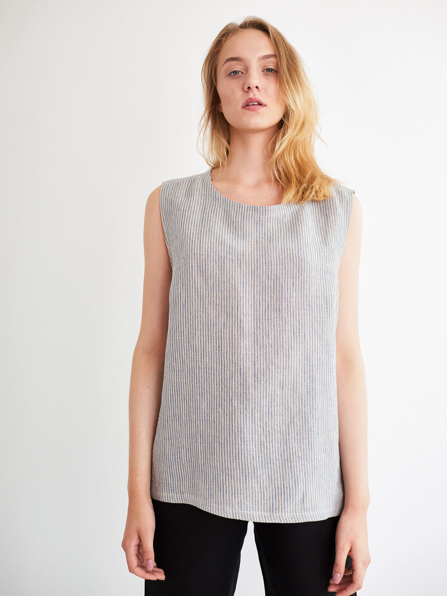 HARPER Linen Tank Top - Image 2