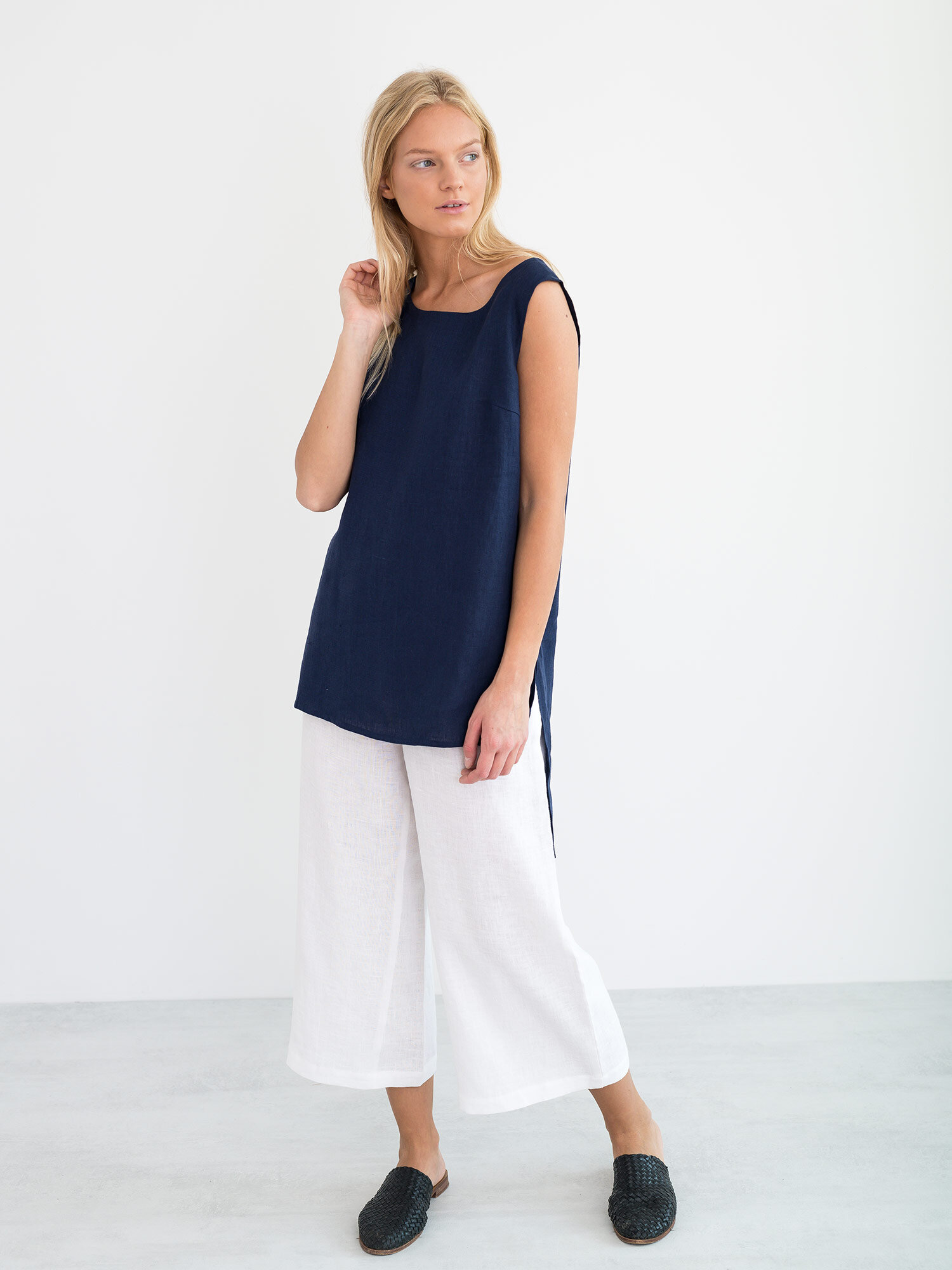 HEATHER Linen Tunic Top - Image 2
