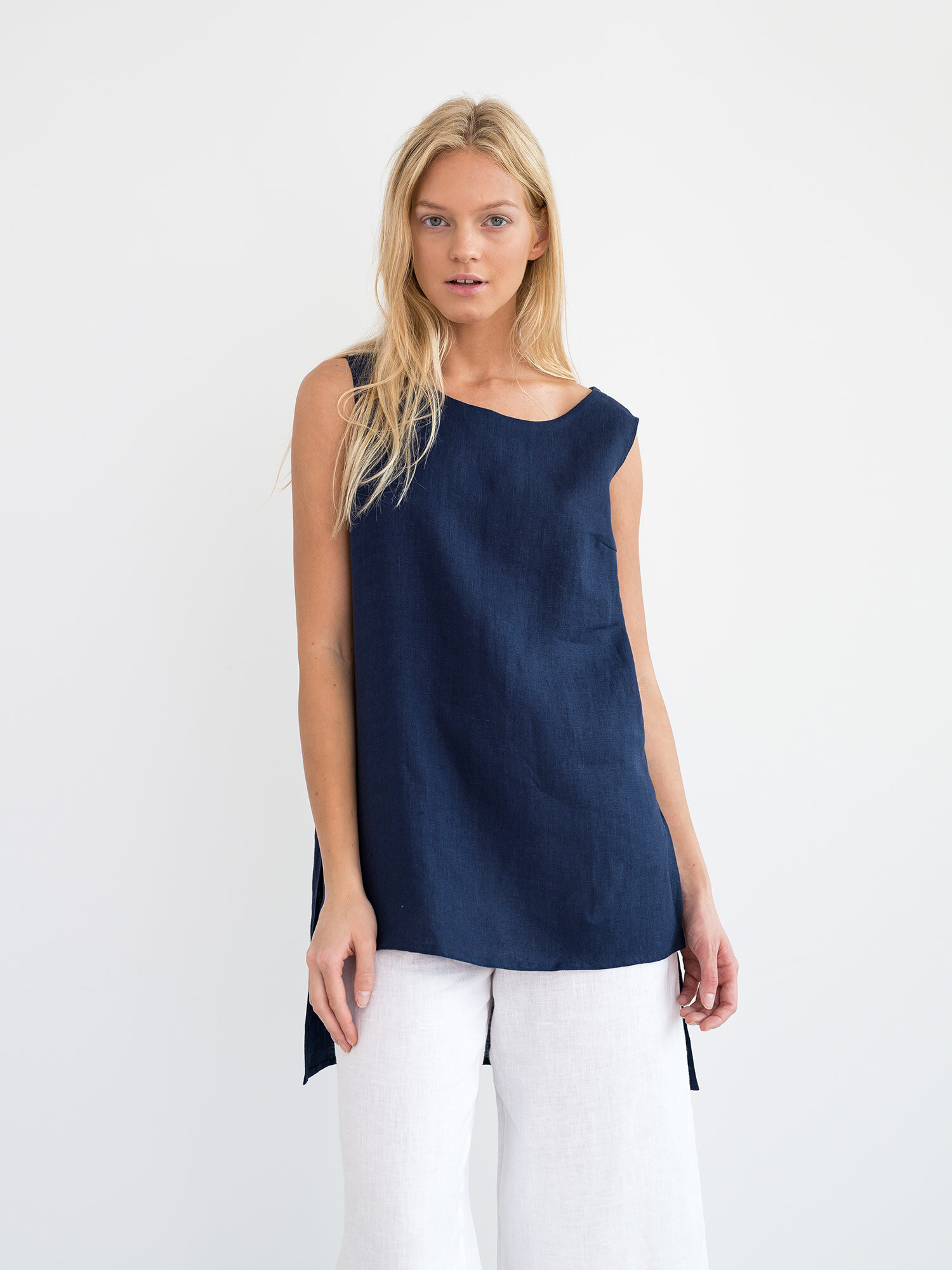 HEATHER Linen Tunic Top - Image 3