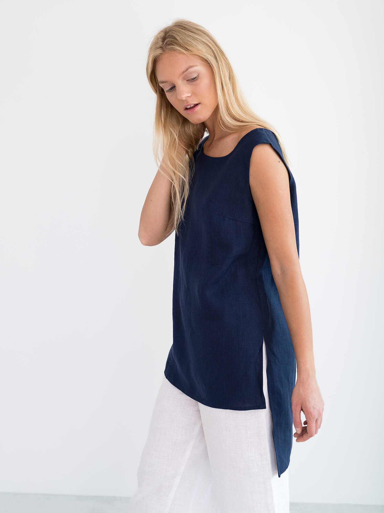 HEATHER Linen Tunic Top - Image 4
