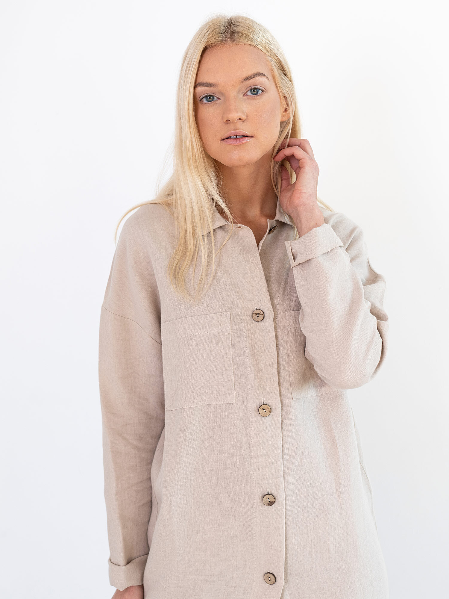 IRIS Linen Shirt Dress - Image 4