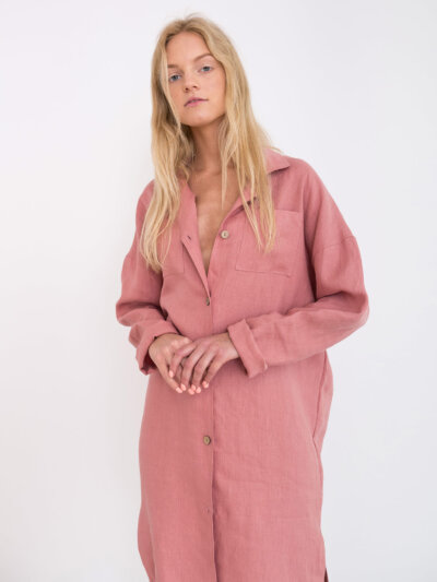 IRIS Linen Shirt Dress