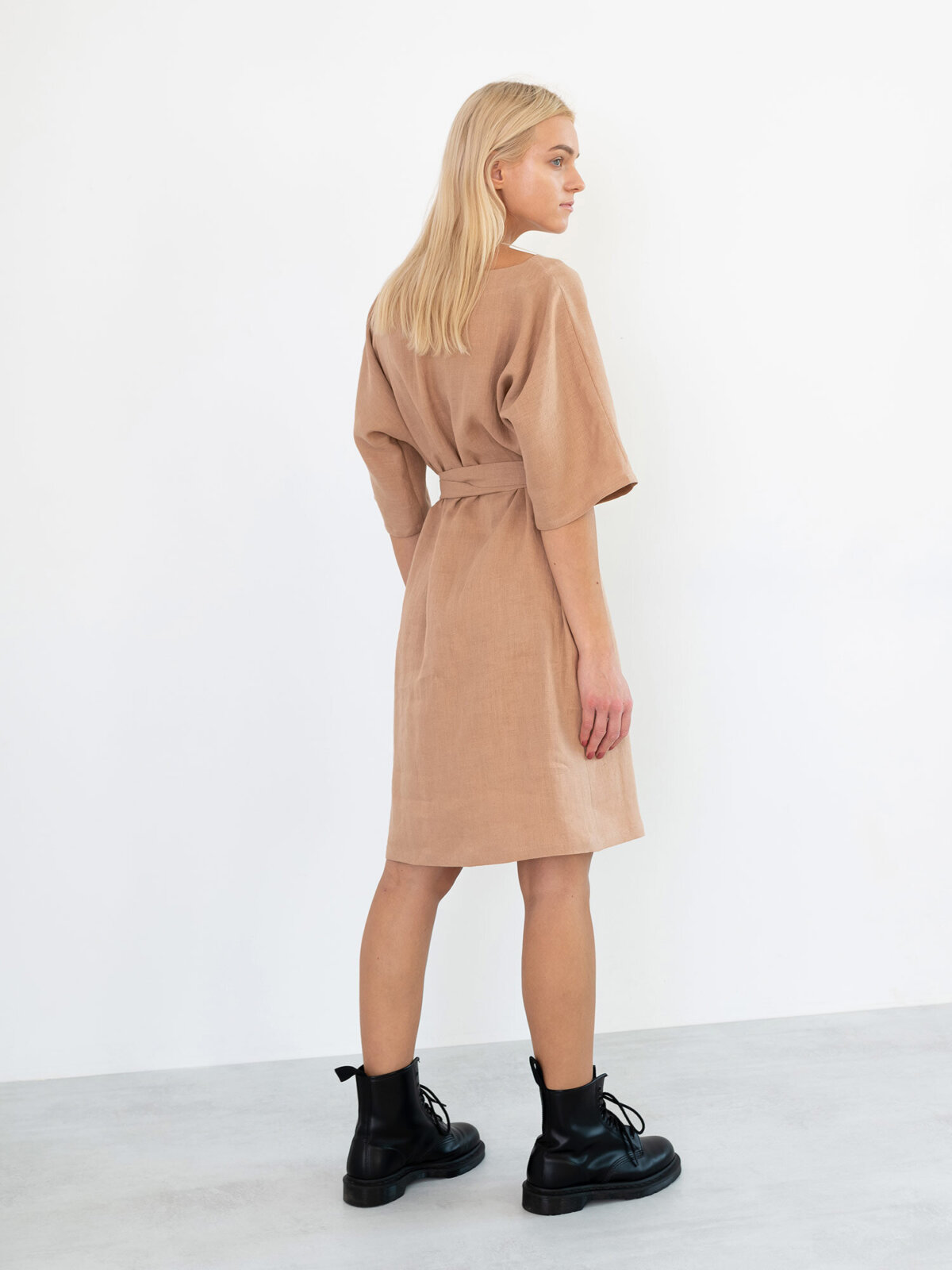Image 5 of ISABEL Linen Dress in Camel from Love and Confuse