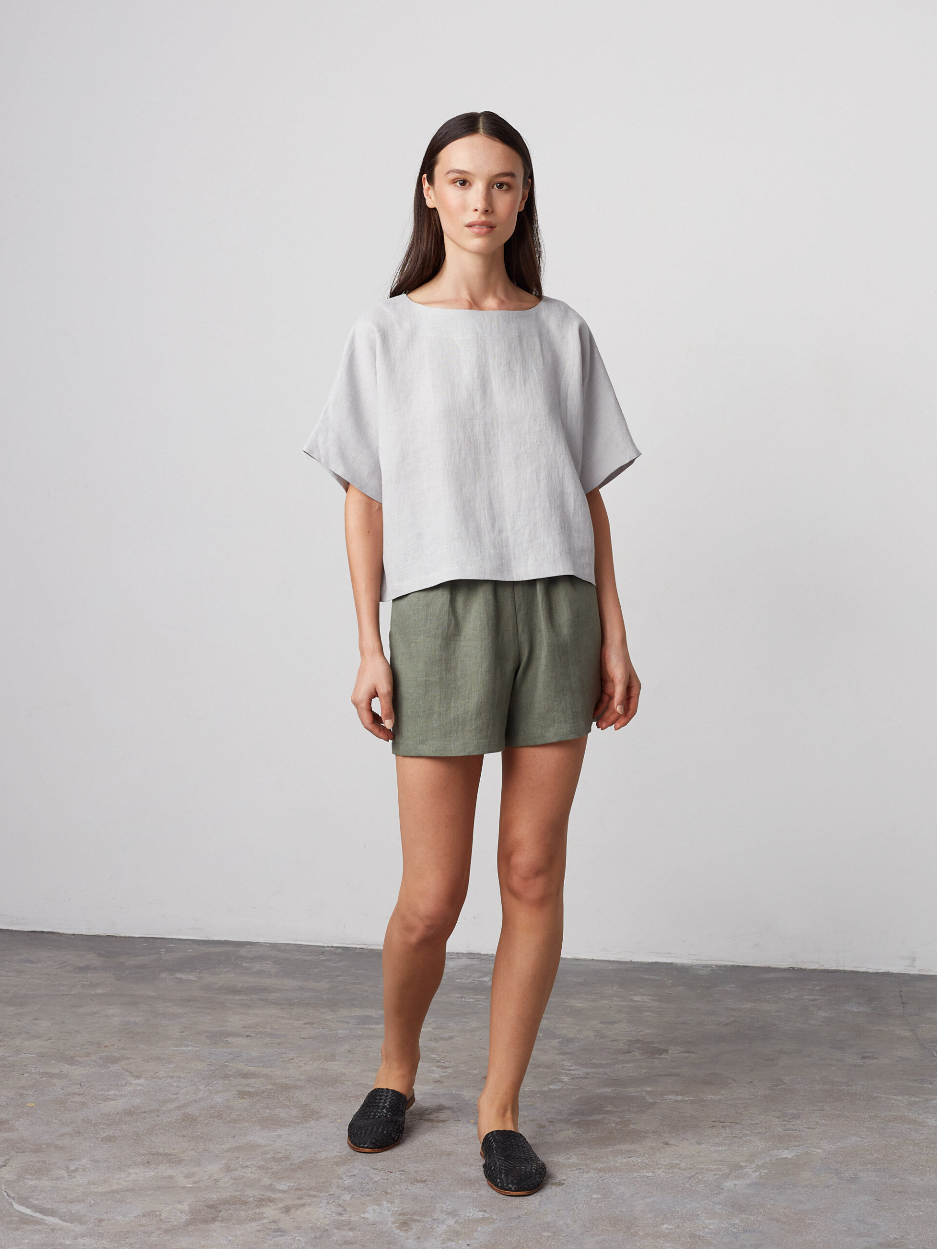 ISLA High Waisted Linen Shorts - Image 5