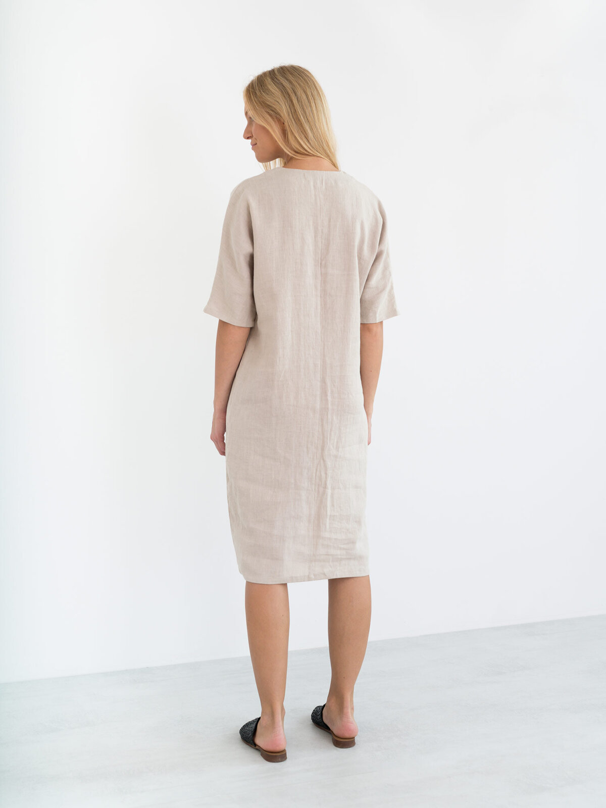 Image 6 of JASMINE Linen Dress in Beige from Love and Confuse