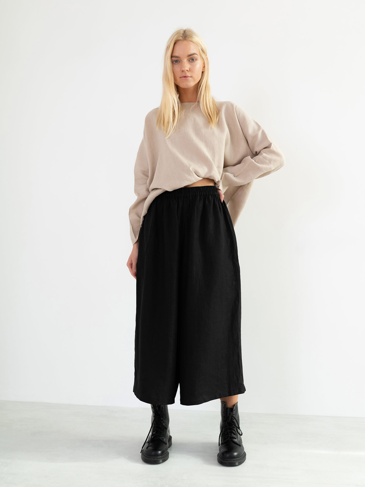 JAYDEN Linen Culottes - Image 3