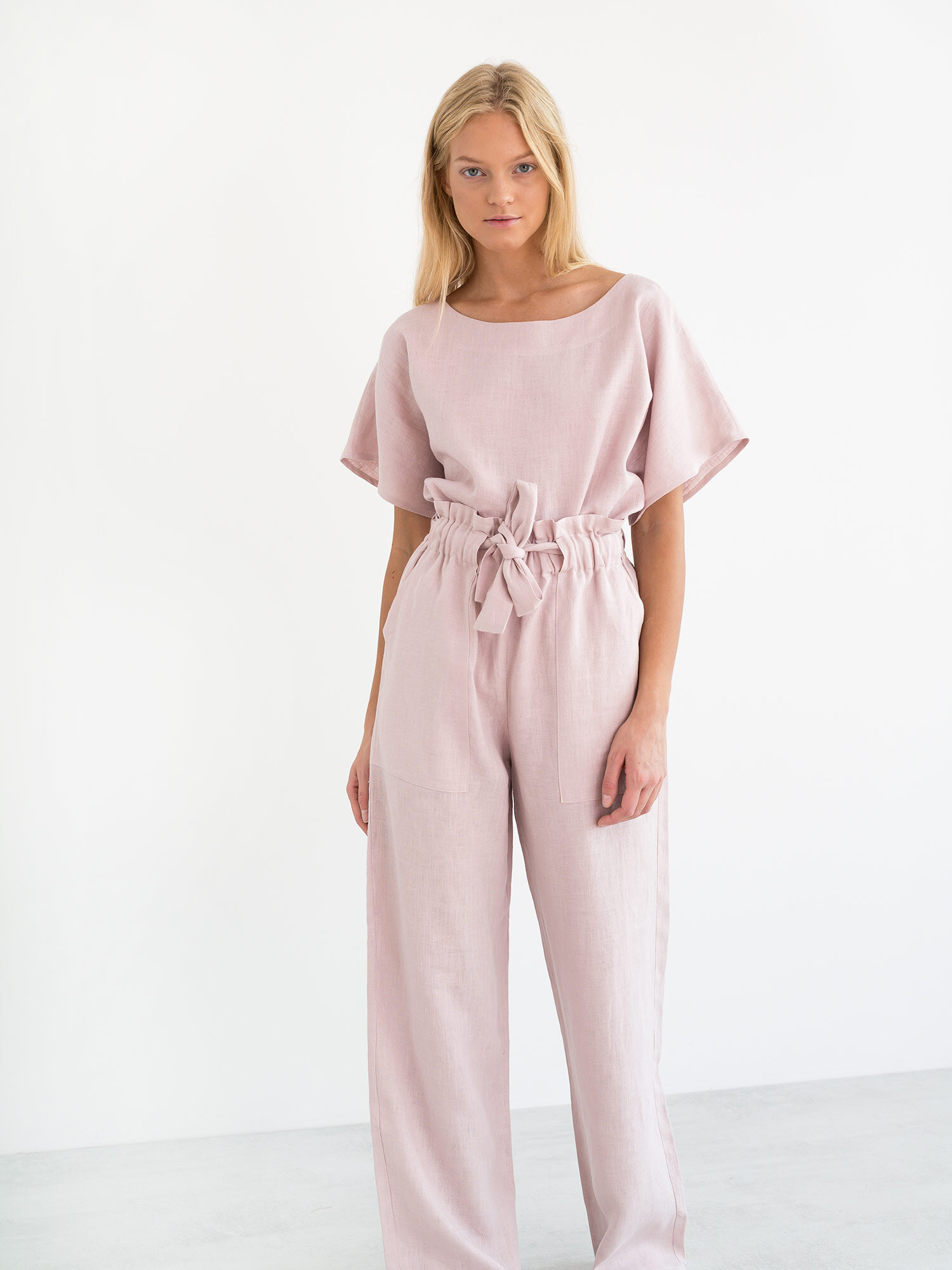 JULIET Wide Leg Linen Pants - Image 2