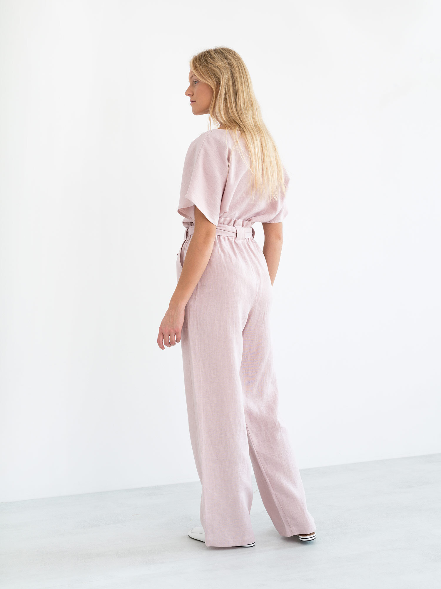 JULIET Wide Leg Linen Pants - Image 5