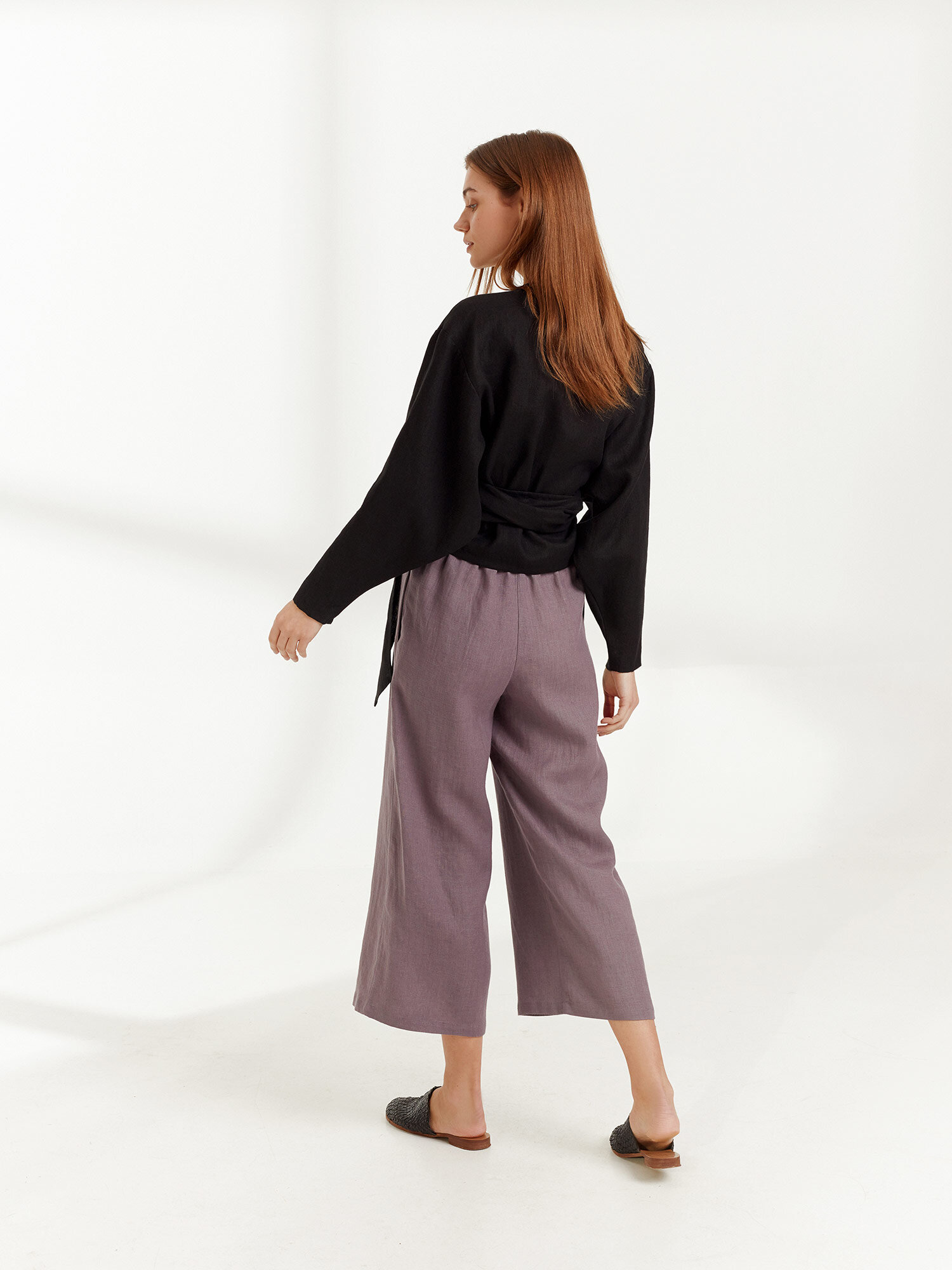 JUNE Linen Wrap Top - Image 5