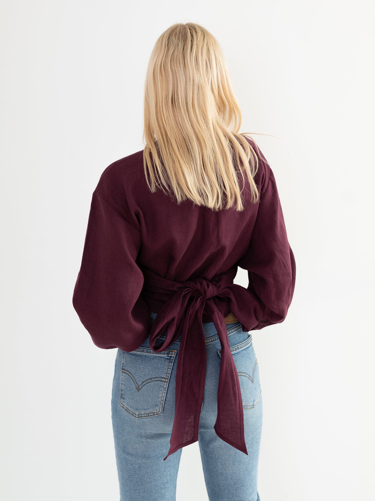 JUNE Leinen Wickeltop - Image 4