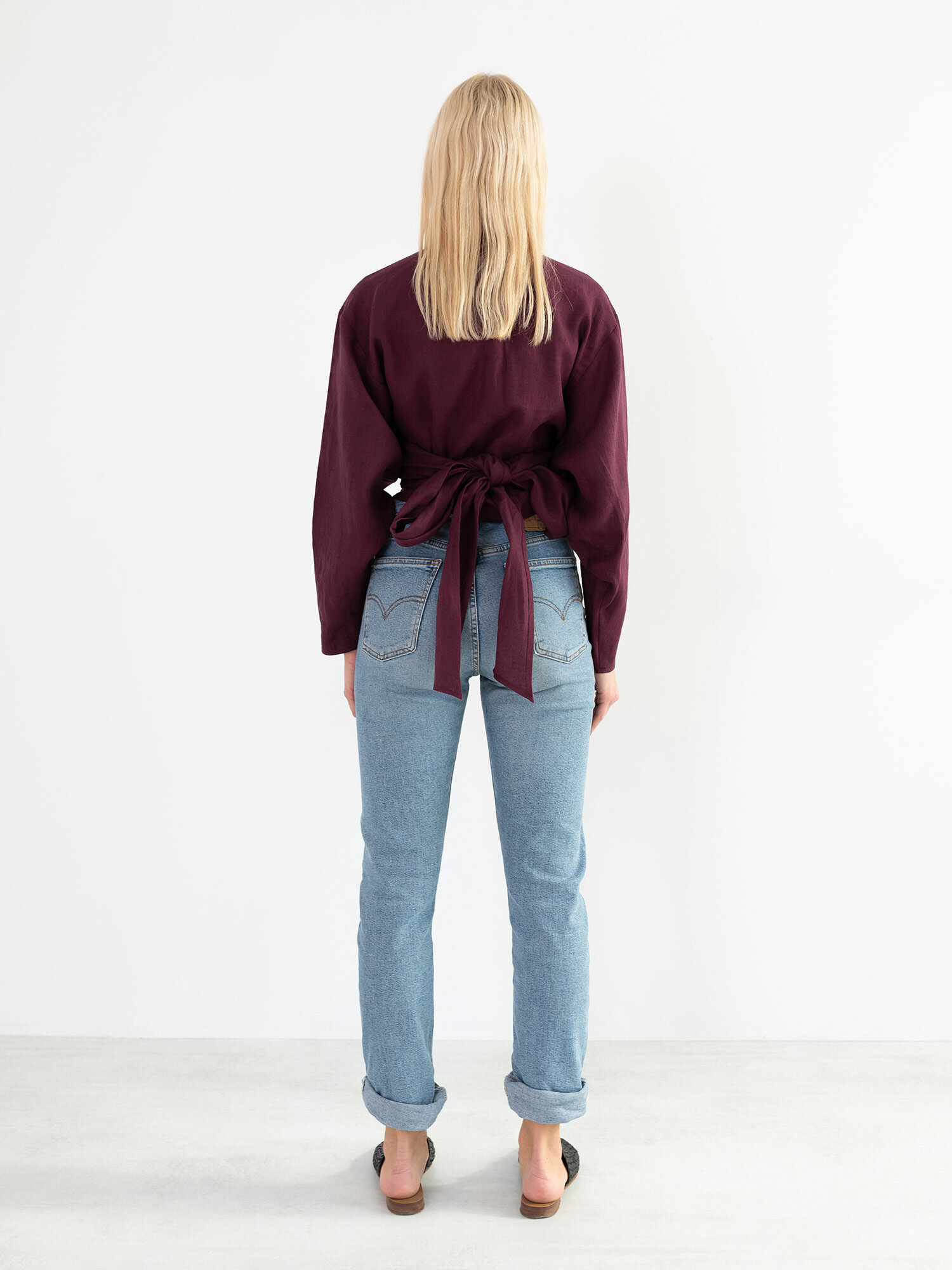 JUNE Leinen Wickeltop - Image 5