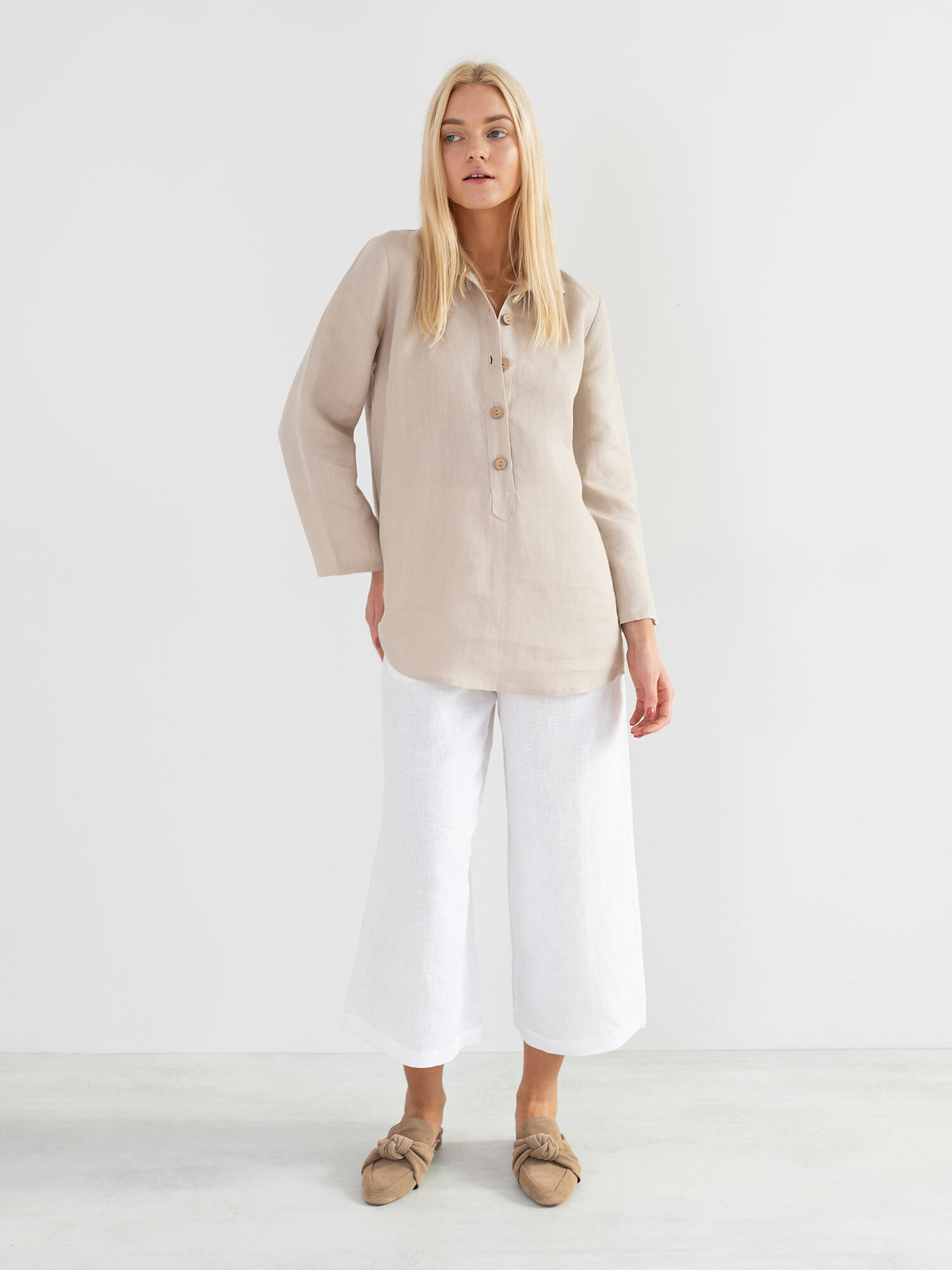 LARA Linen Tunic Shirt - Image 2