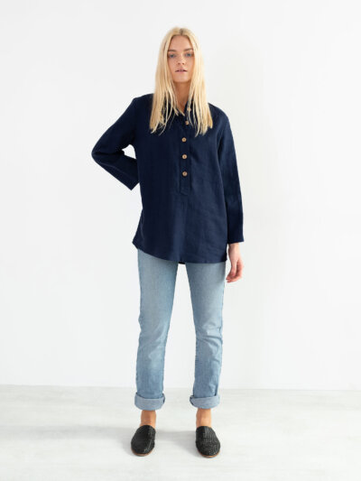LARA Linen Tunic Shirt