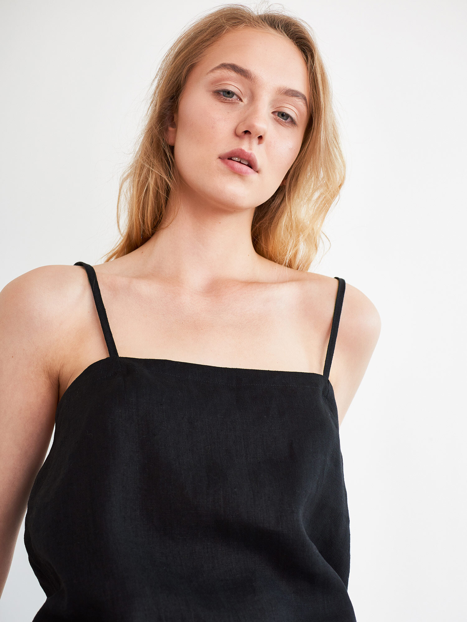 LAVENDER Linen Slip Dress - Image 3