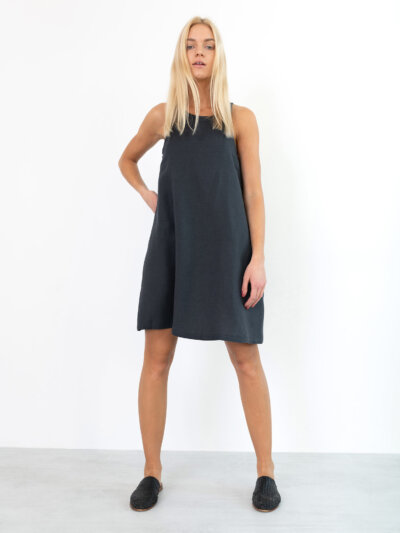 LILY Sleeveless Linen Dress