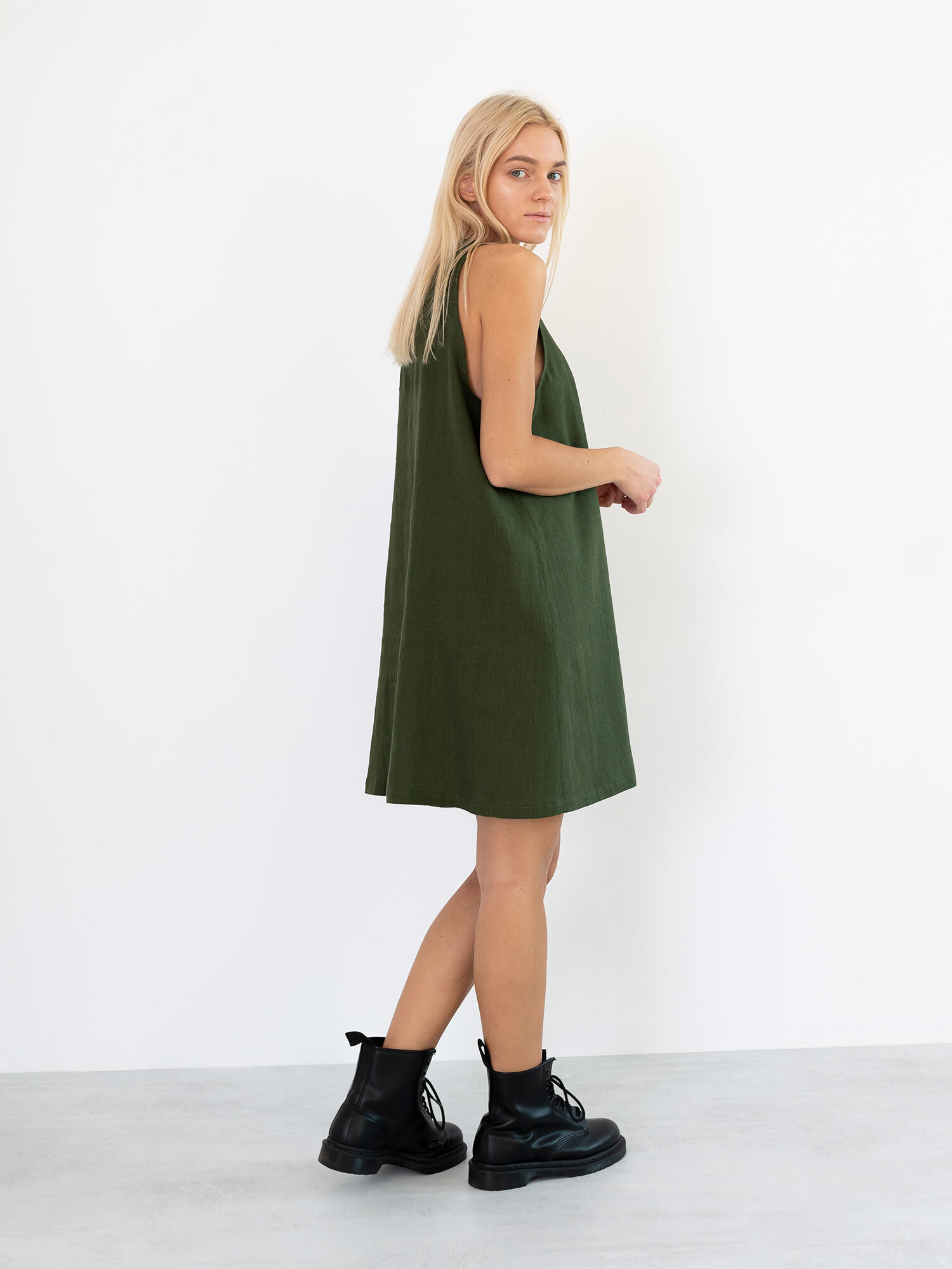 LILY Sleeveless Linen Dress - Image 5